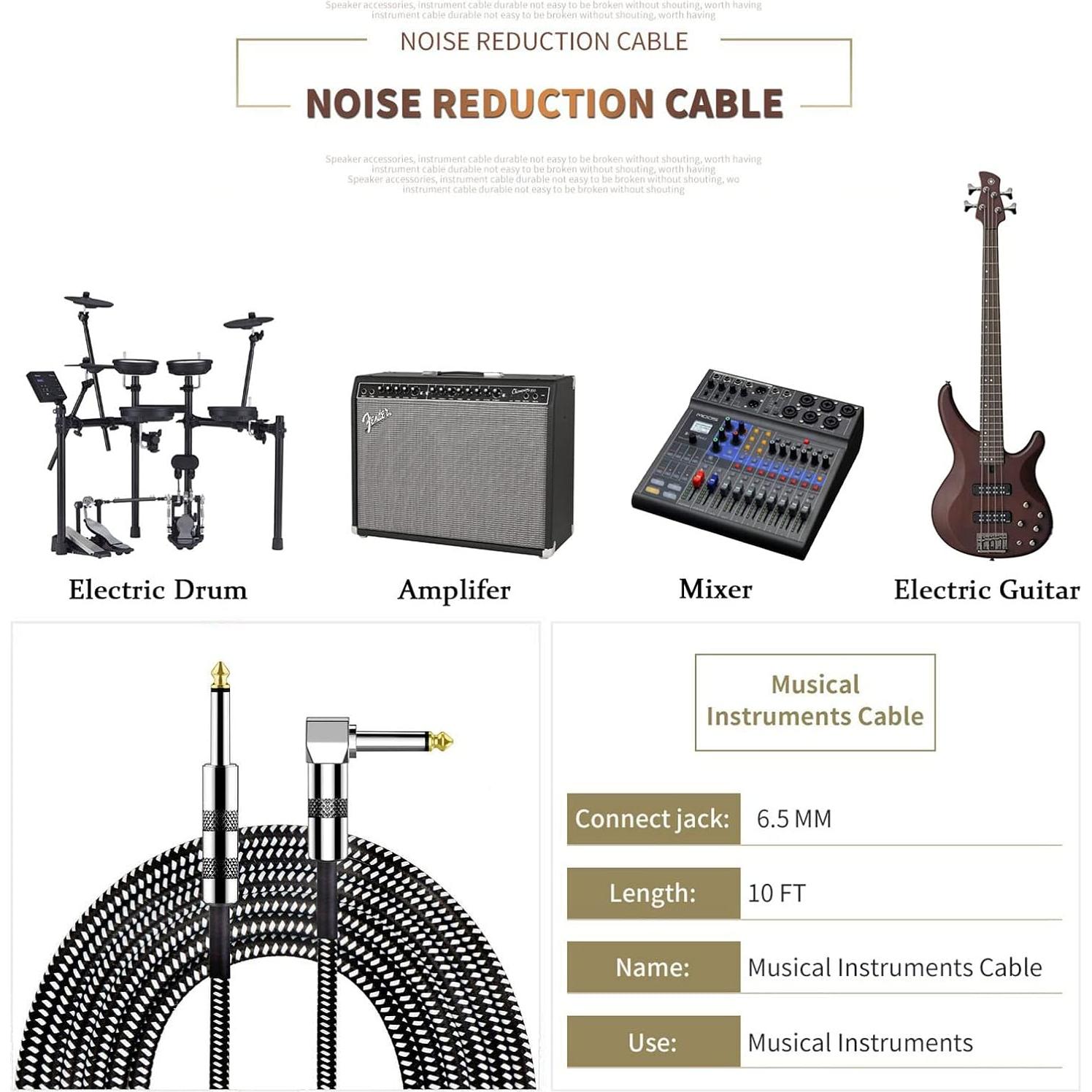 Amplificador de Bajo Portátil SUNYIN MA-10B 10W Mini Blanco