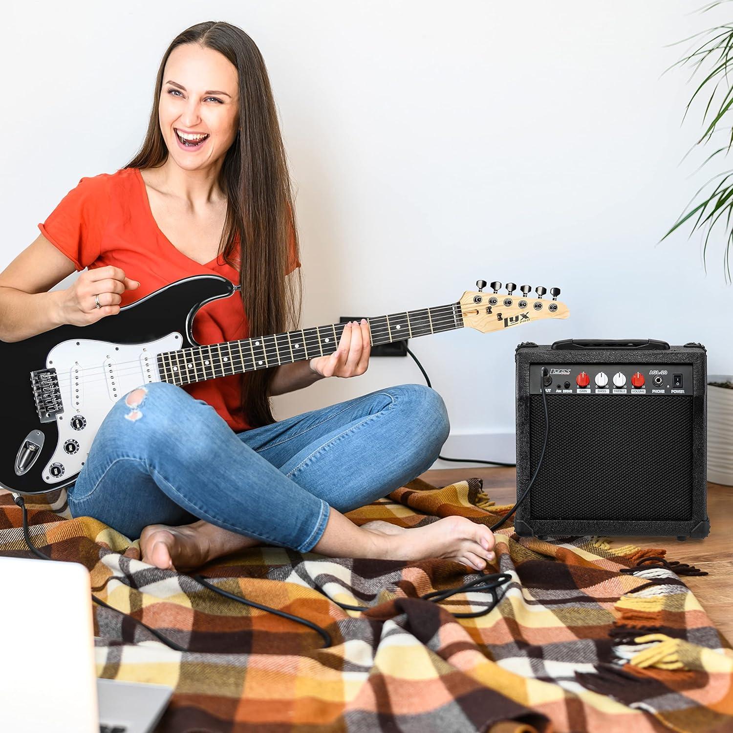 Amplificador de guitarra eléctrica LyxPro AGL20 20W con jack y aux