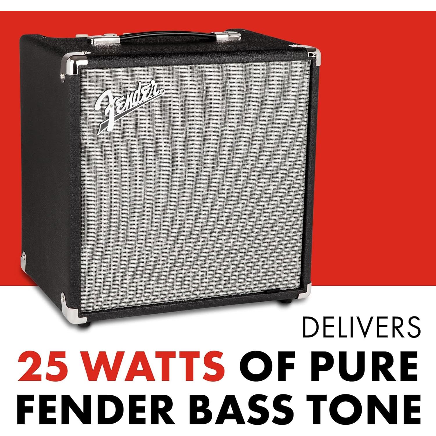 Amplificador de Bajo Fender Rumble 25 V3, 25W, Altavoz 20cm