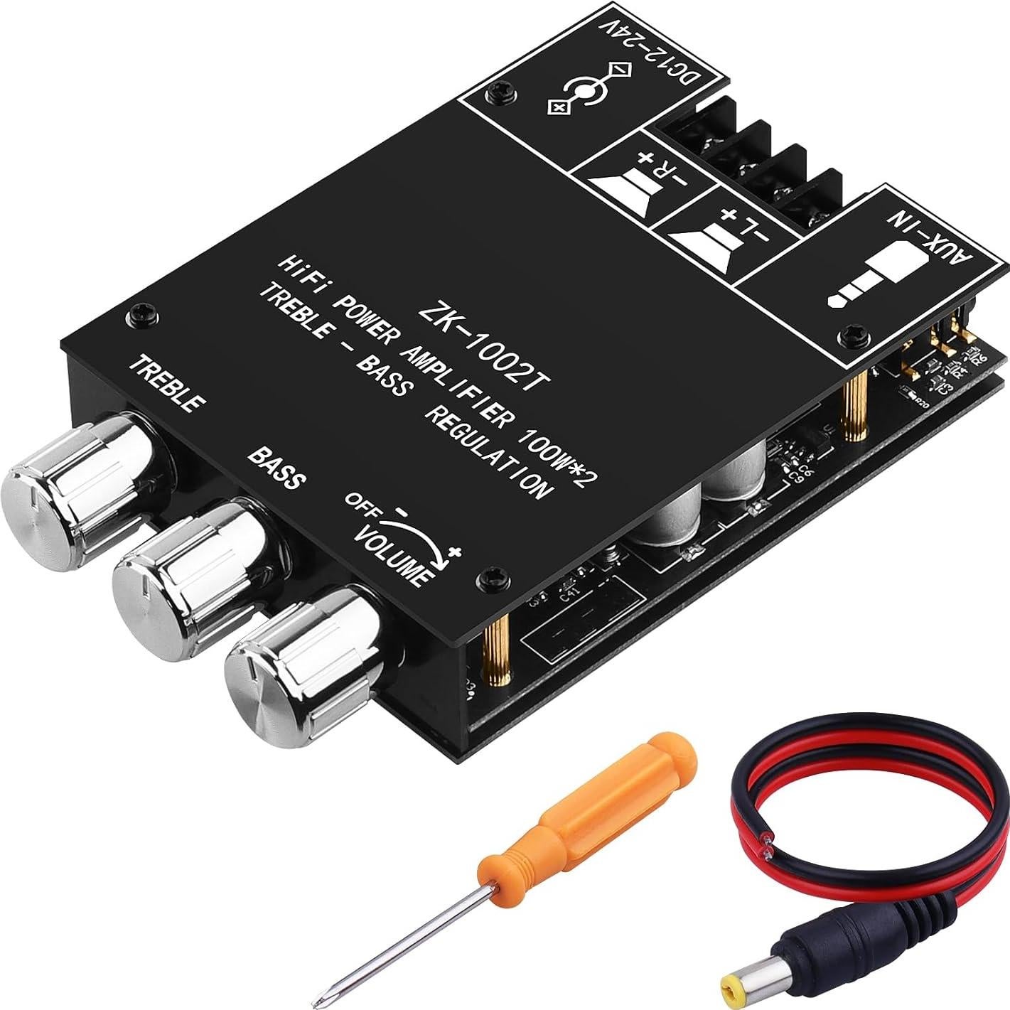 Amplificador Bluetooth 5.0 ZK-1002T 2x100W TPA3116D2 HiFi