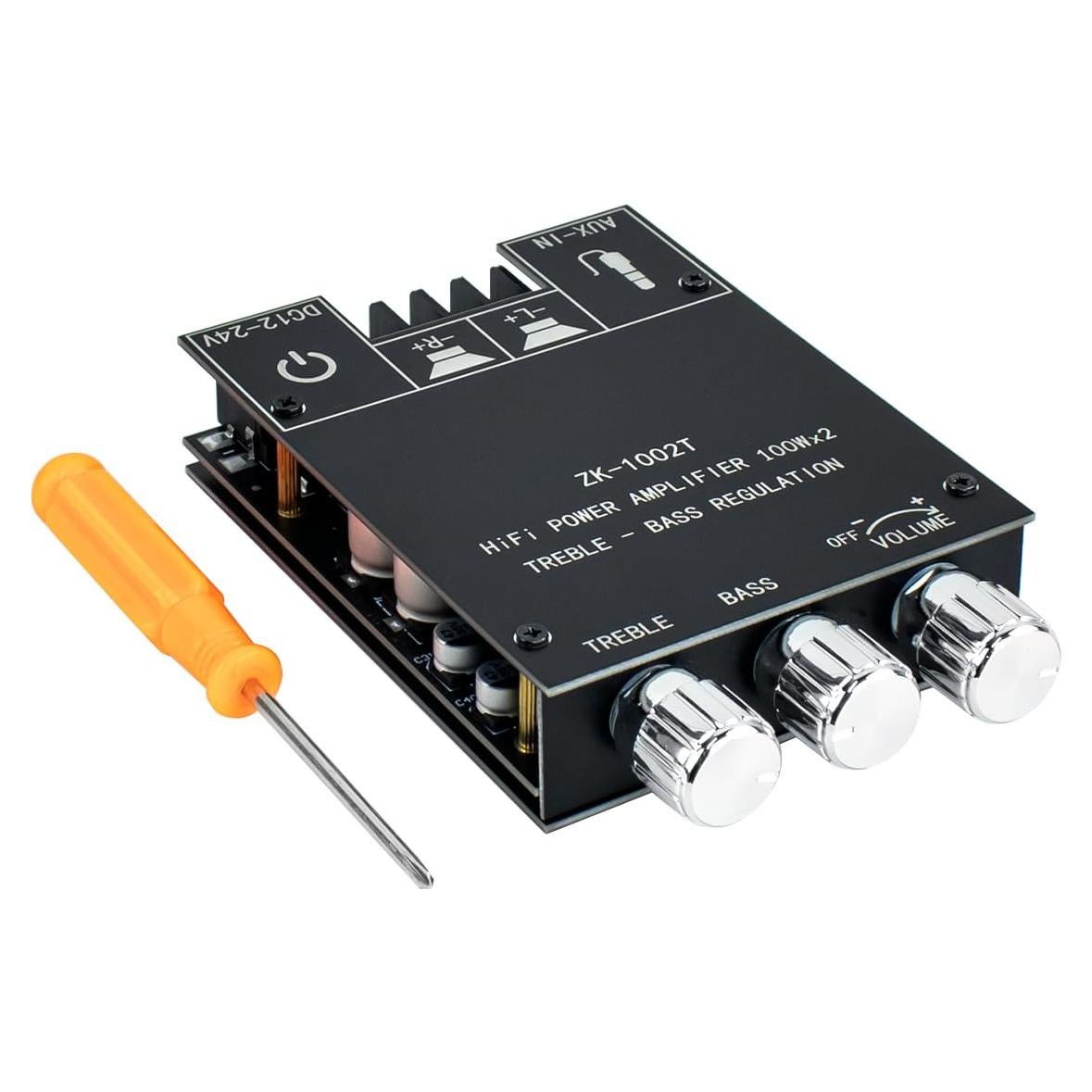 Amplificador Bluetooth 100W Hosyond ZK-1002T 2.0 con Control de Graves y Agudos