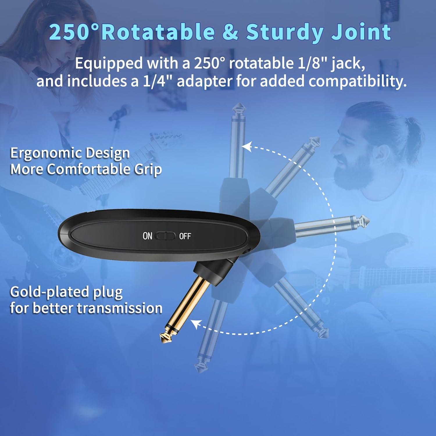 Sistema Inalámbrico de Guitarra WENTELMUSIC A10 24-bit 48KHz