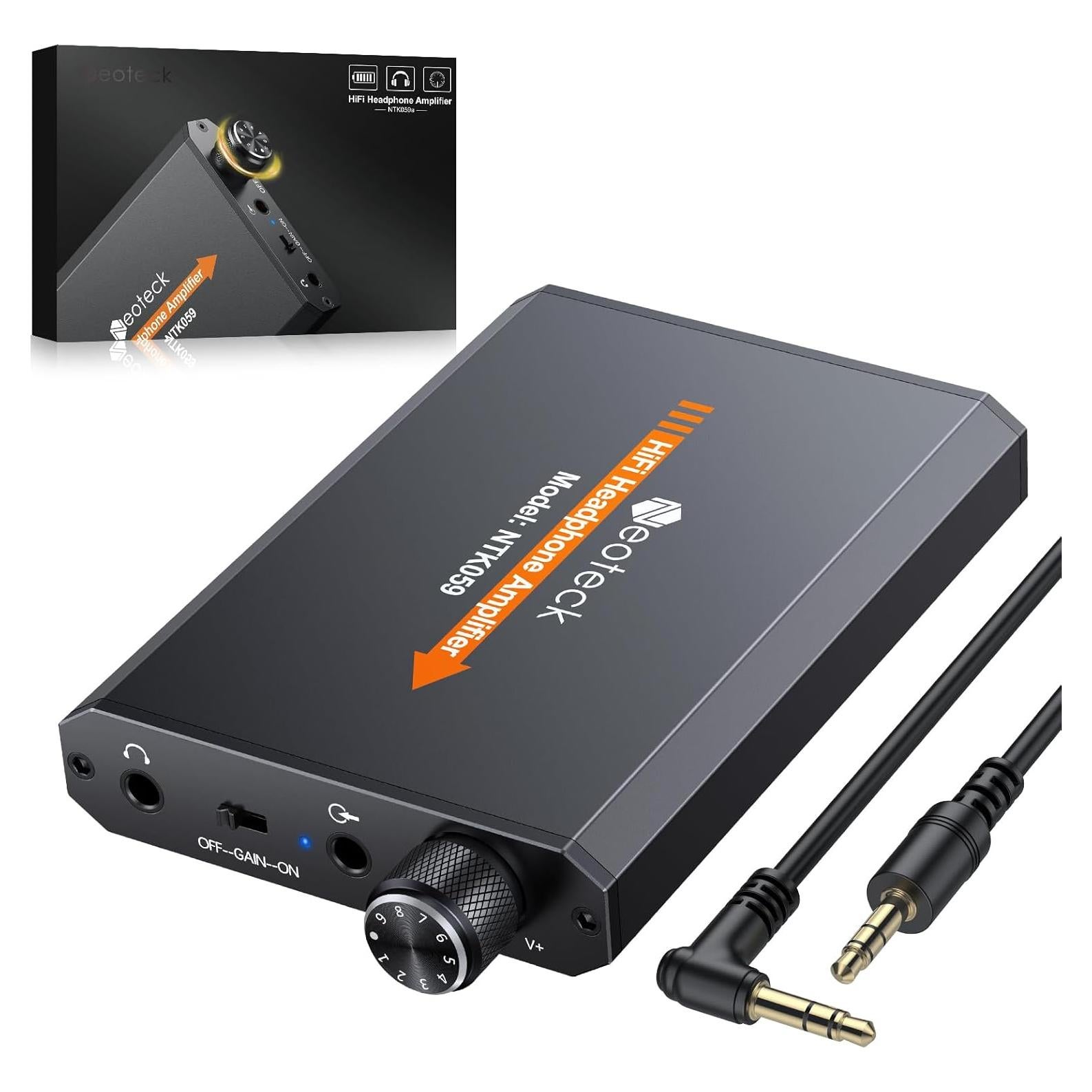 Amplificador de Auriculares Neoteck NTK059 3.5mm Portátil 16-300 Ohm