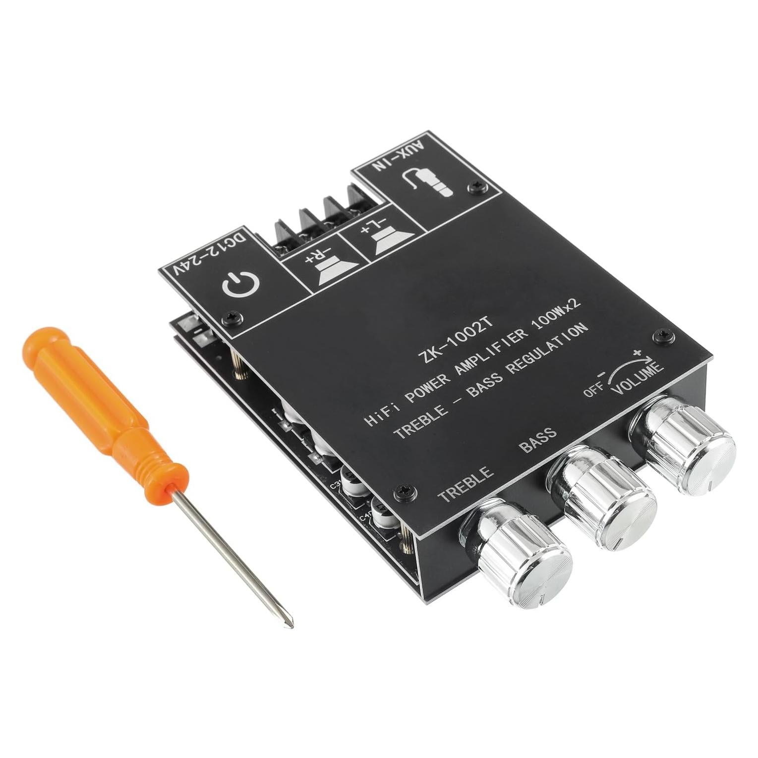 Amplificador Bluetooth EPLZON ZK-1002T 200W 2.0 con Control de Agudos y Graves