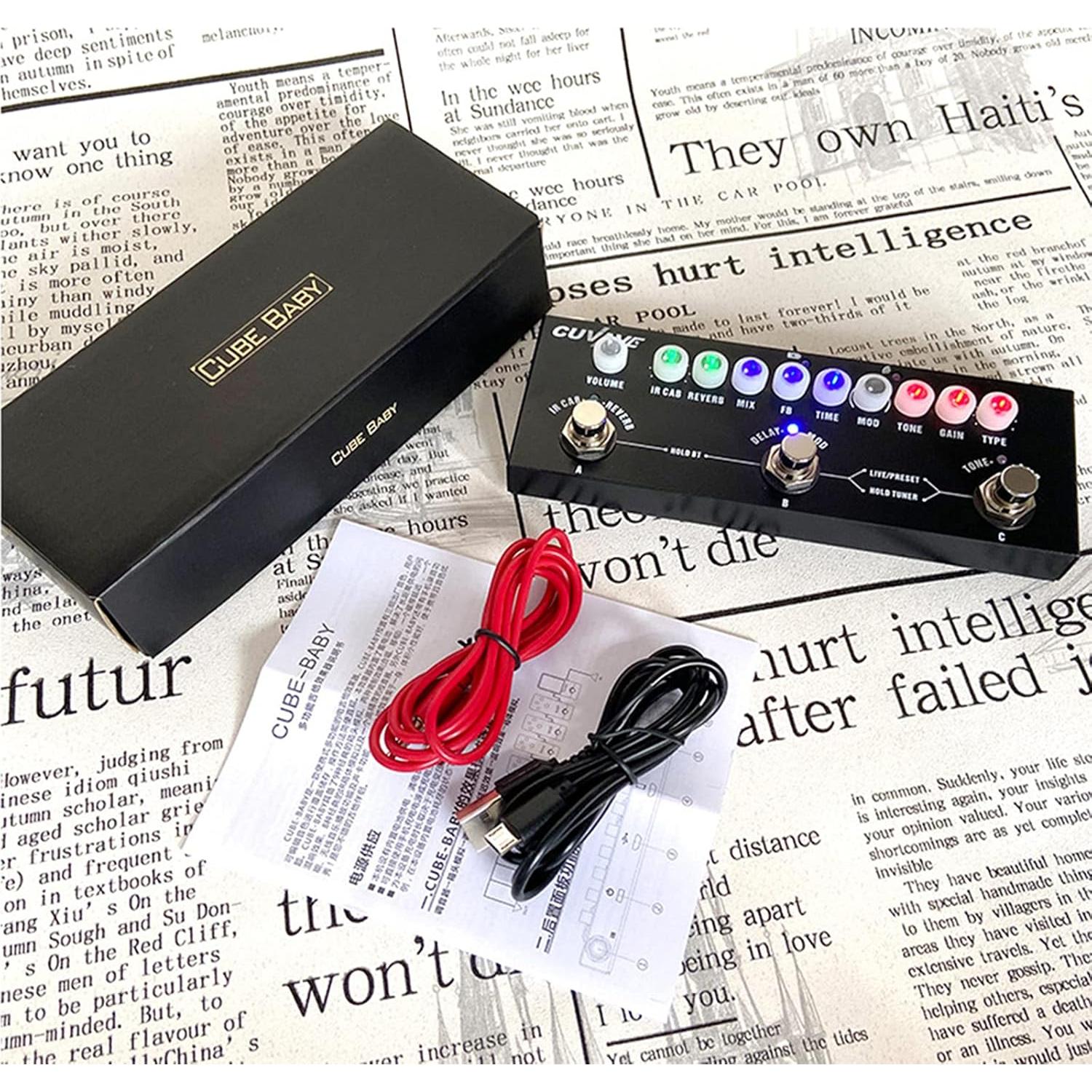 Pedal de Efectos Múltiples Cube Baby para Guitarra - 9 Efectos