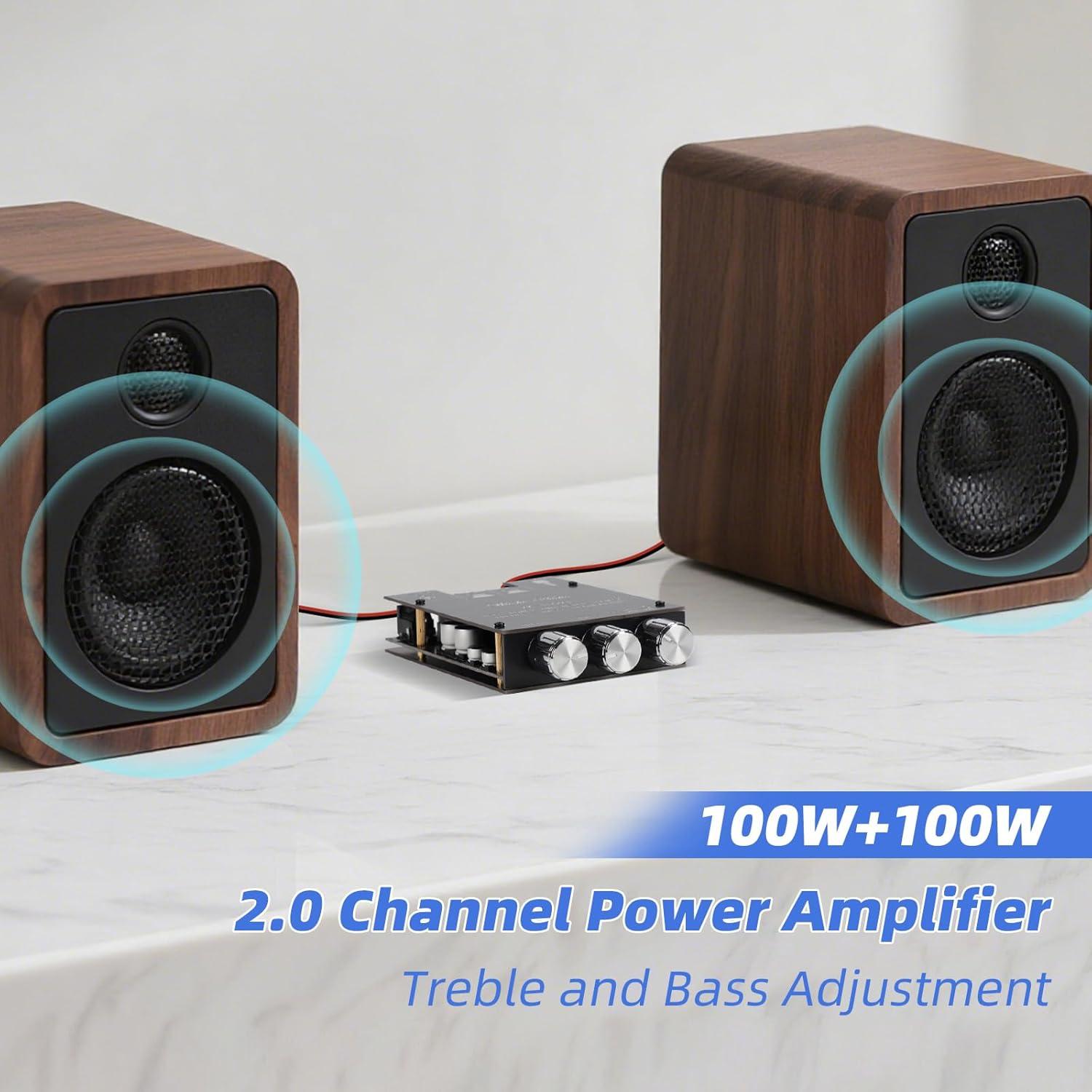 Amplificador Estéreo Bluetooth 5.0 Cozychord ZK-1002T 200W