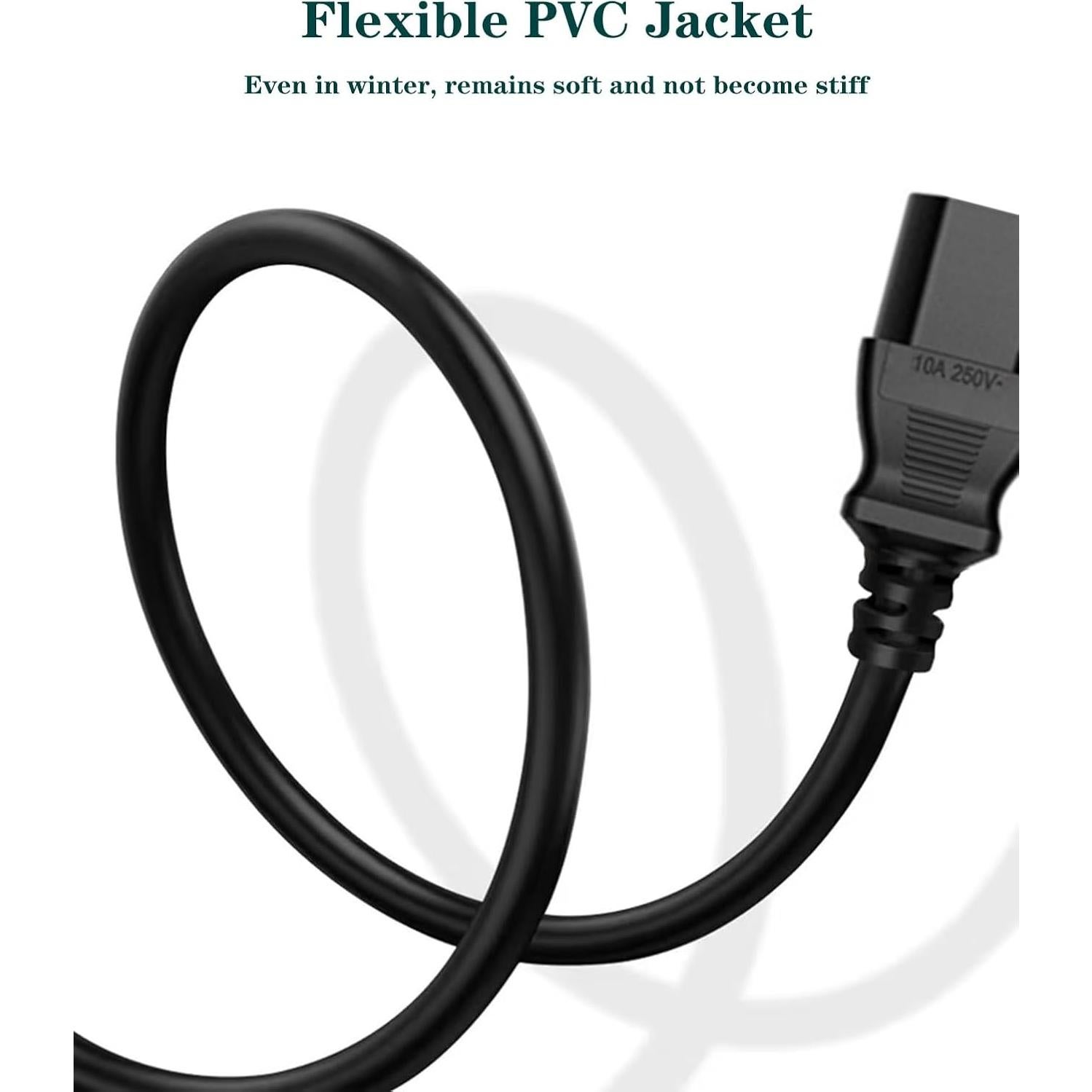 Cable de Alimentación 3 Pines UNIMOSON 3.05m para Altavoces