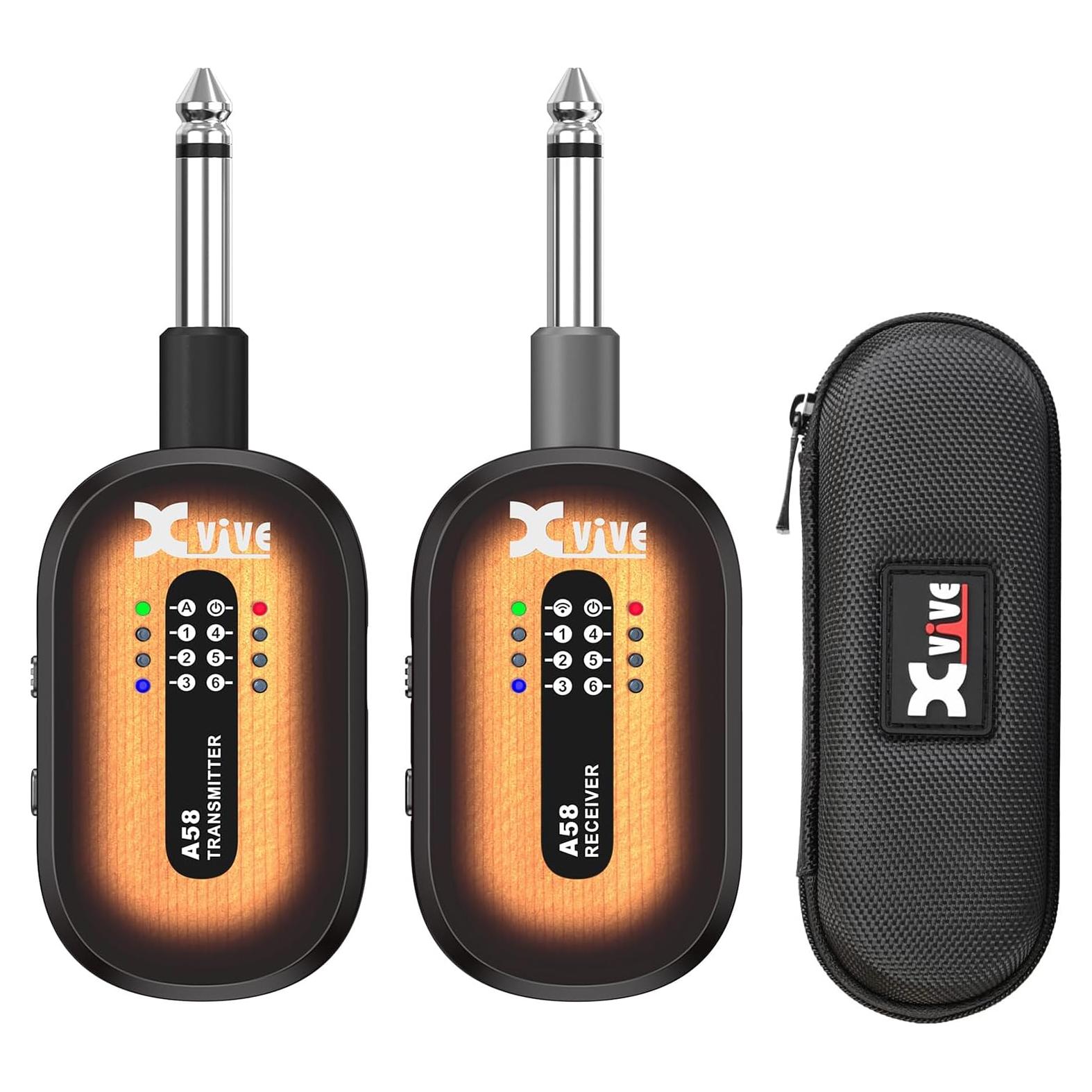 Sistema Inalámbrico para Guitarra Xvive A58 5.8GHz Sunburst