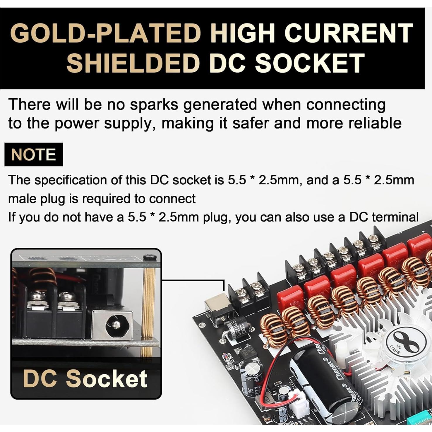 Amplificador de Potencia Bluetooth DAJUNGUO S350HS 2.1 220W+350W