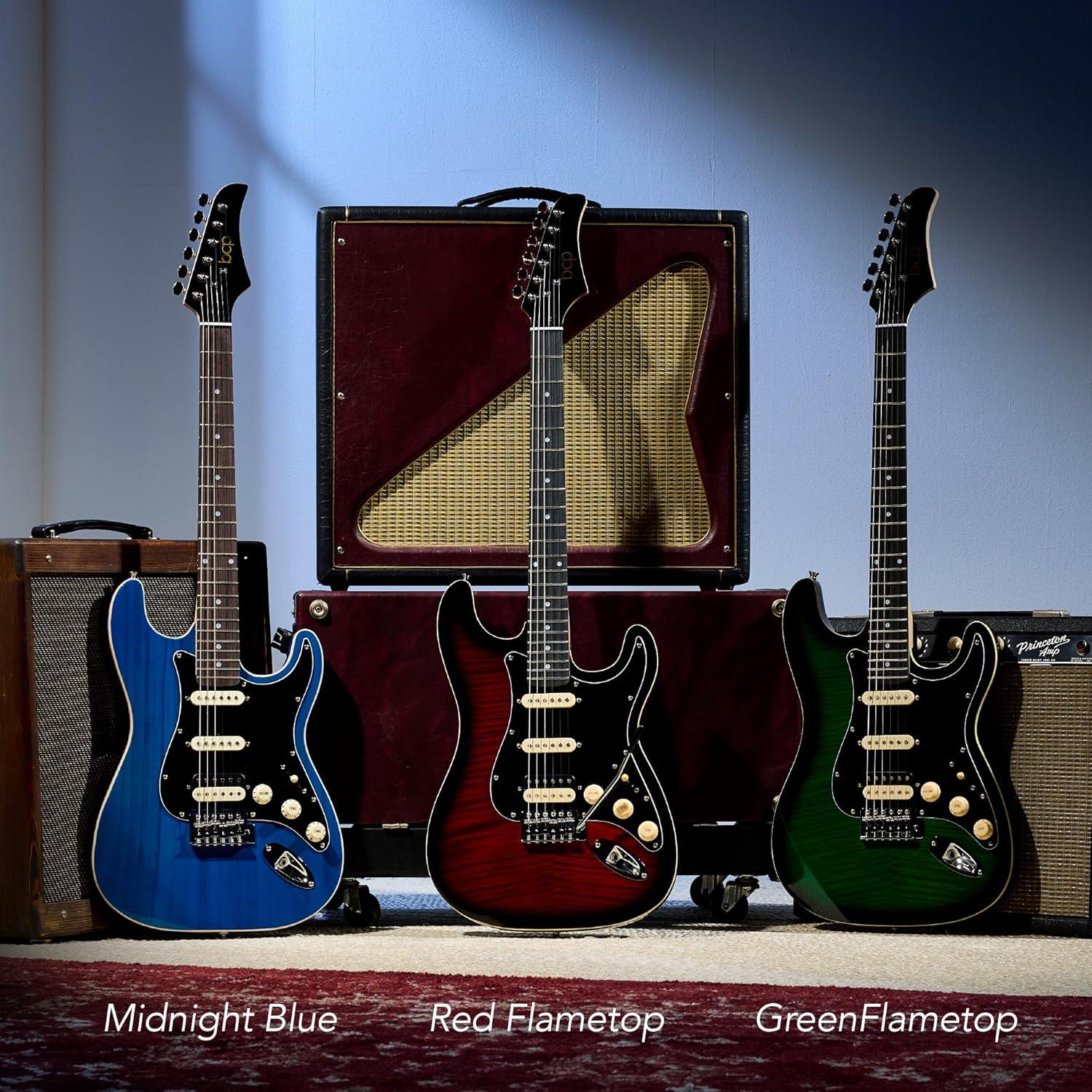 Kit de guitarra eléctrica HSS Best Choice con amplificador y accesorios