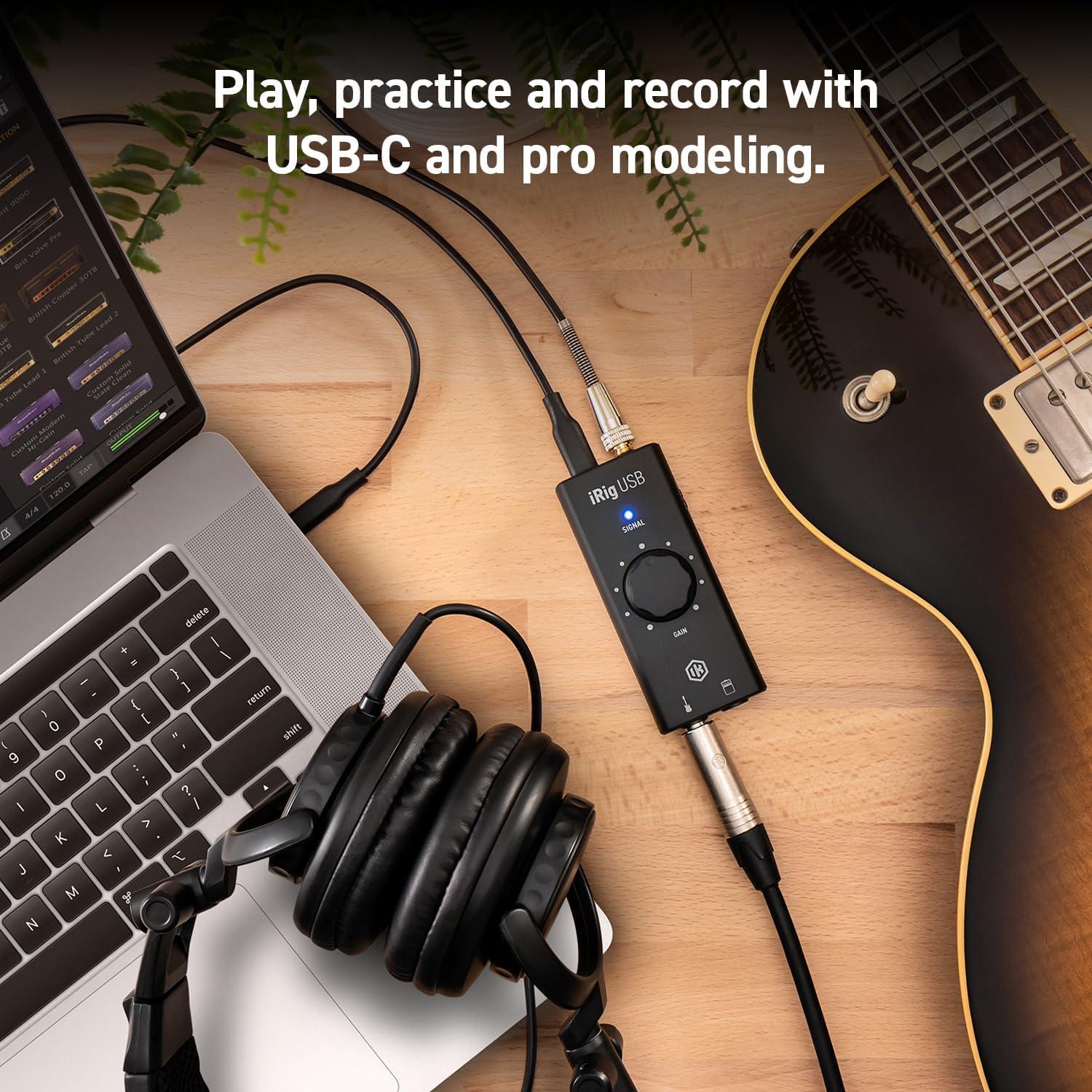 Interfaz de Audio para Guitarra IK Multimedia iRig USB 24 bits