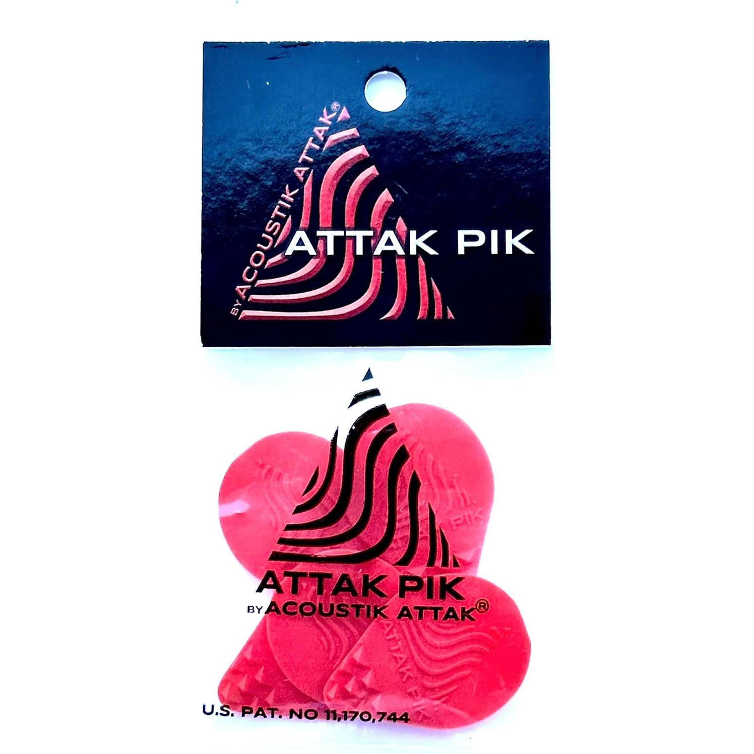 Puas Acoustik Attak 10 Unidades Efecto 12 Cuerdas Rojo