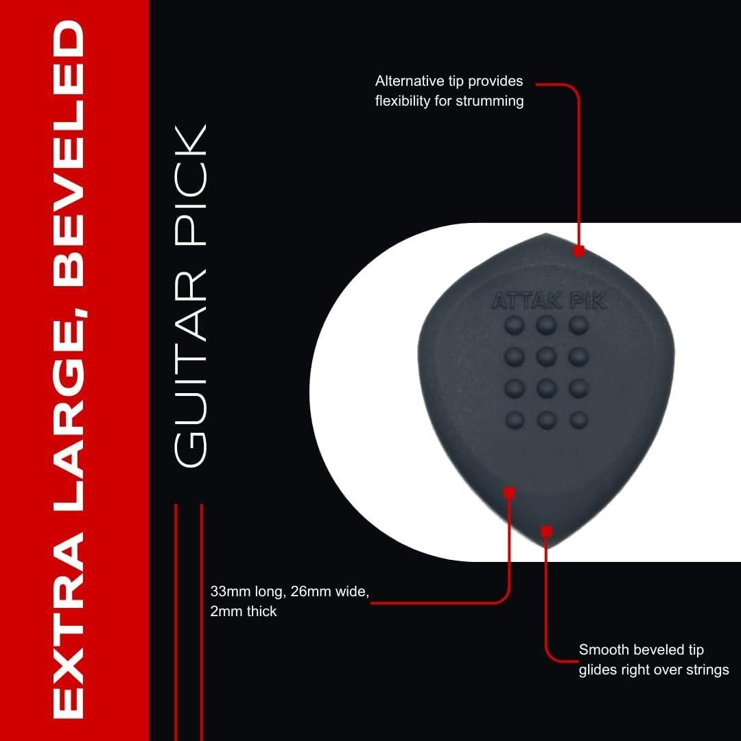 Puas de Guitarra Acoustik Attak STEALTH XL - Paquete de 10