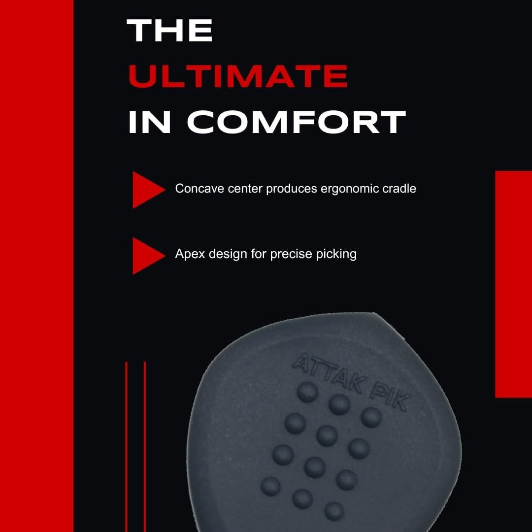 Puas de Guitarra Acoustik Attak STEALTH XL - Paquete de 10