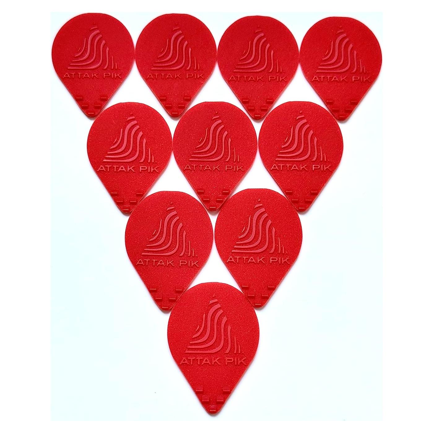 Pua de guitarra Acoustik Attak Ambush Edgy - 10 paquetes