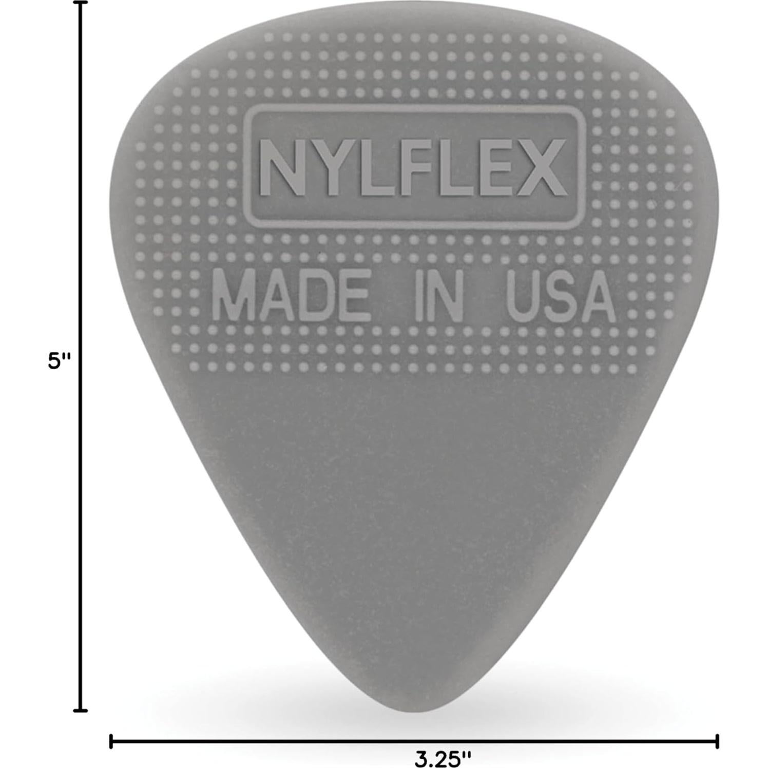 Puas de guitarra Nylflex D'Addario - Paquete de 10, 0.50mm