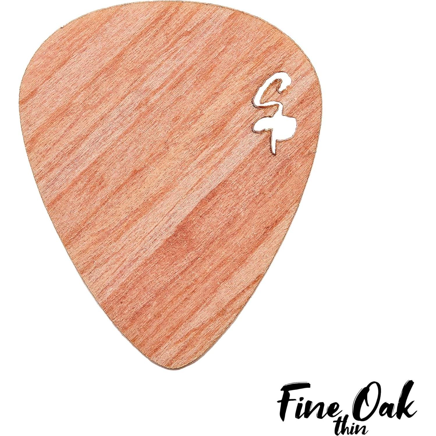 Stickpick | Set of 7 flexible guitar picks made of real wood | For electric, acoustic and bass guitars in various strengths | In aluminum can | Sustainably manufactured | Made in Germany