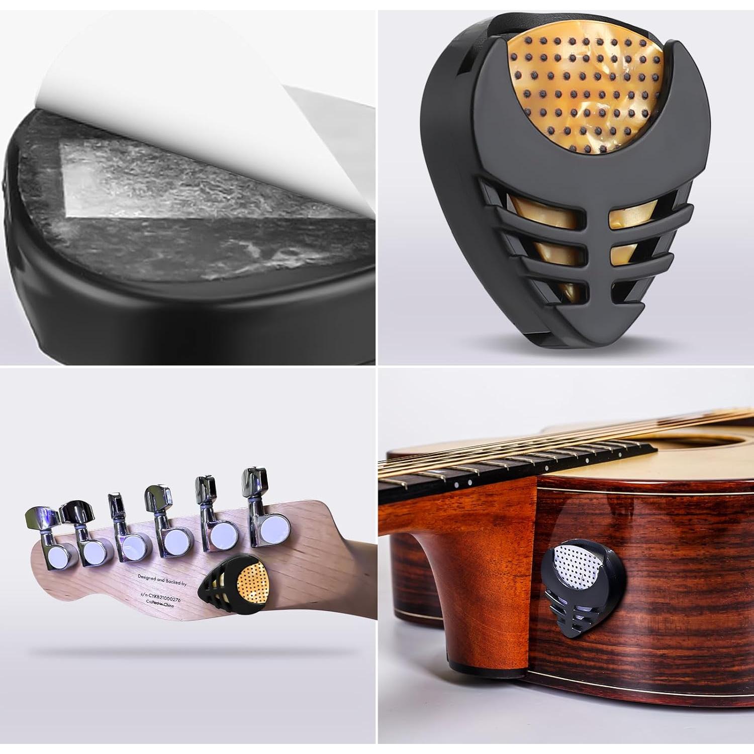 Puas de guitarra antideslizantes 15 piezas celuloide 0.46-0.96mm