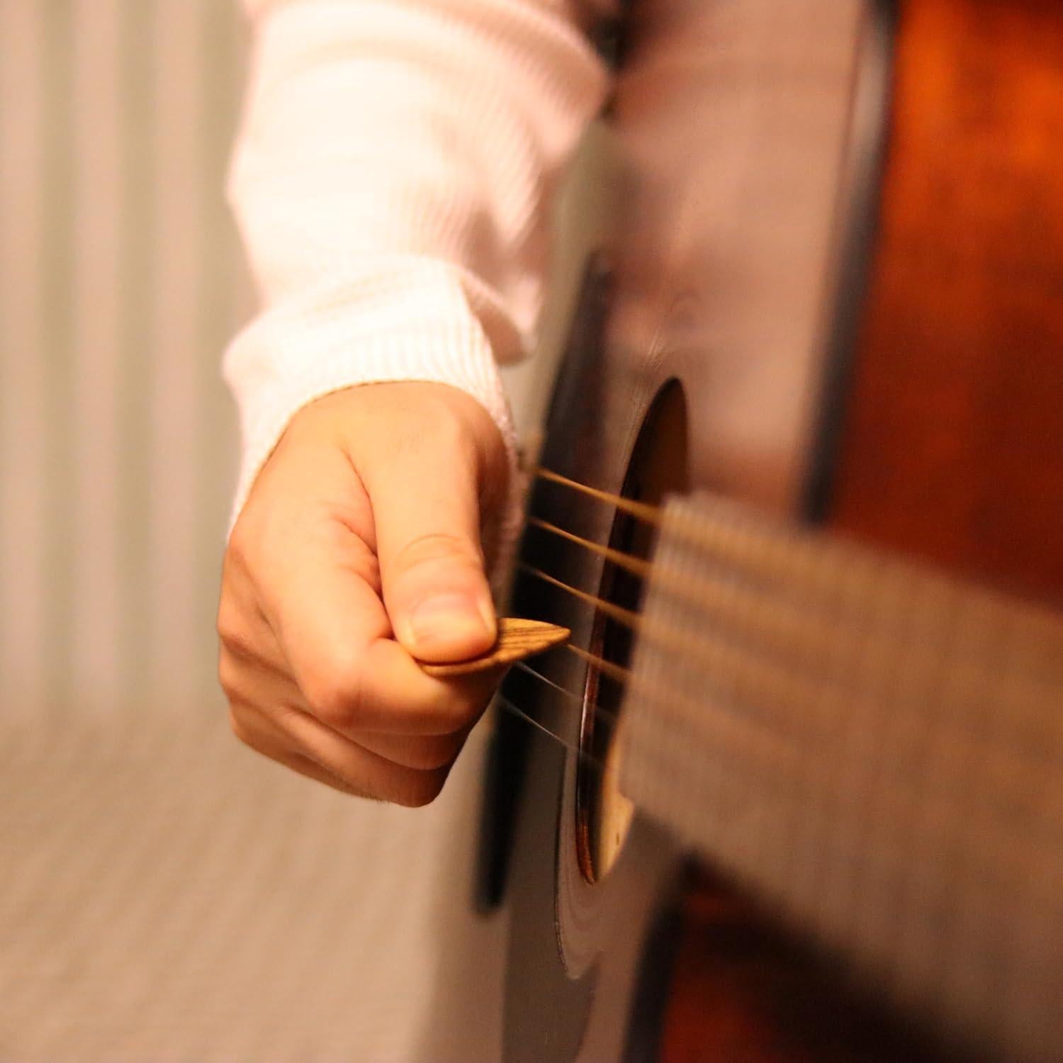 Puas de guitarra de celuloide y metal 3-A1, 0.3 a 2.2 mm