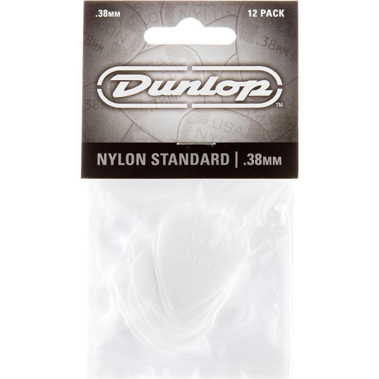 Dunlop 44P038 Nylon Standard Pick .38mm- 12 Pack