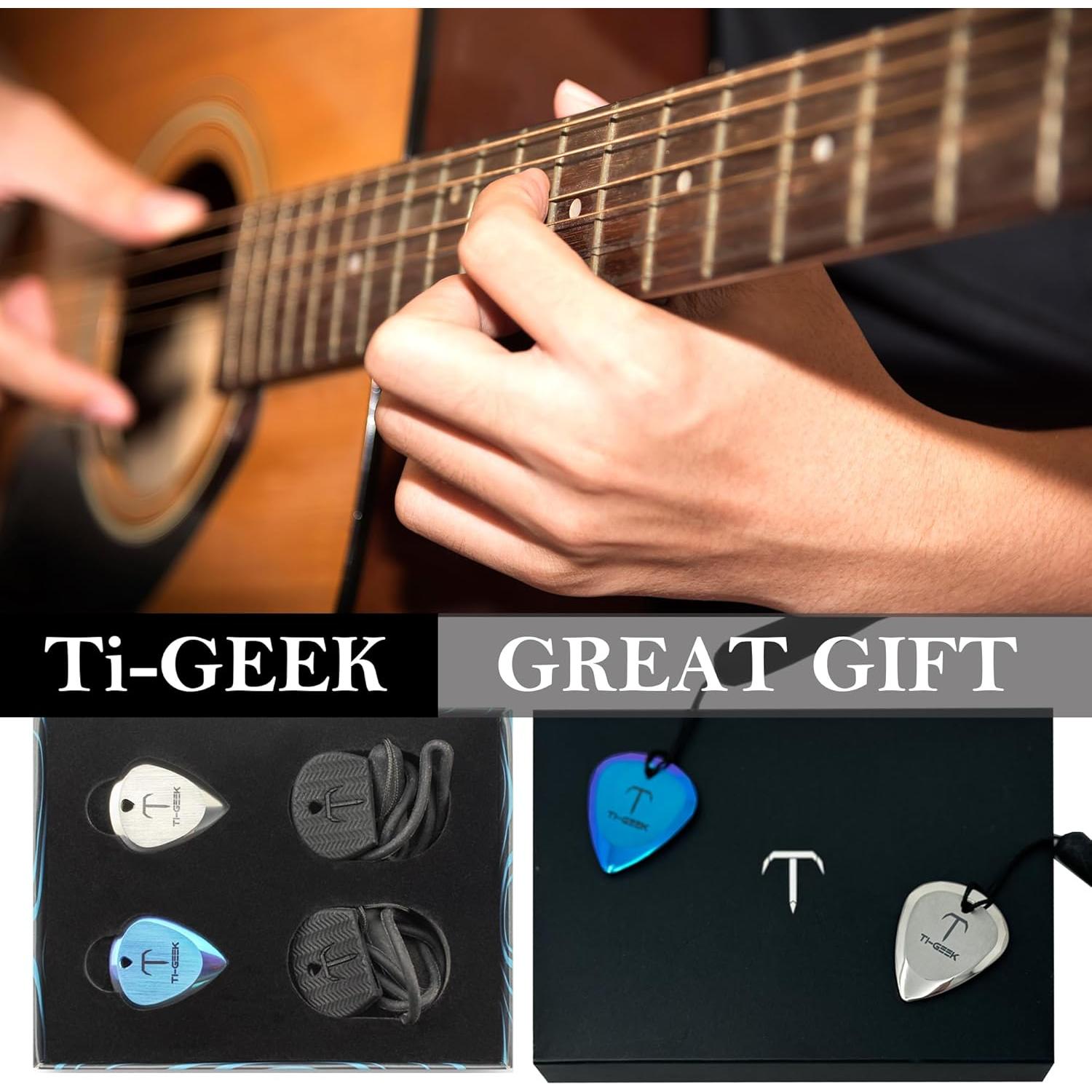 Pua de Guitarra de Titanio Ti-Geek 2.8mm Plata Metálica