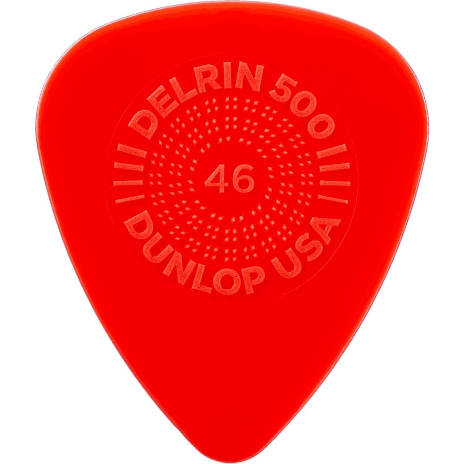 Púas de Guitarra Jim Dunlop Delrin 500 Prime Grip 0.46mm