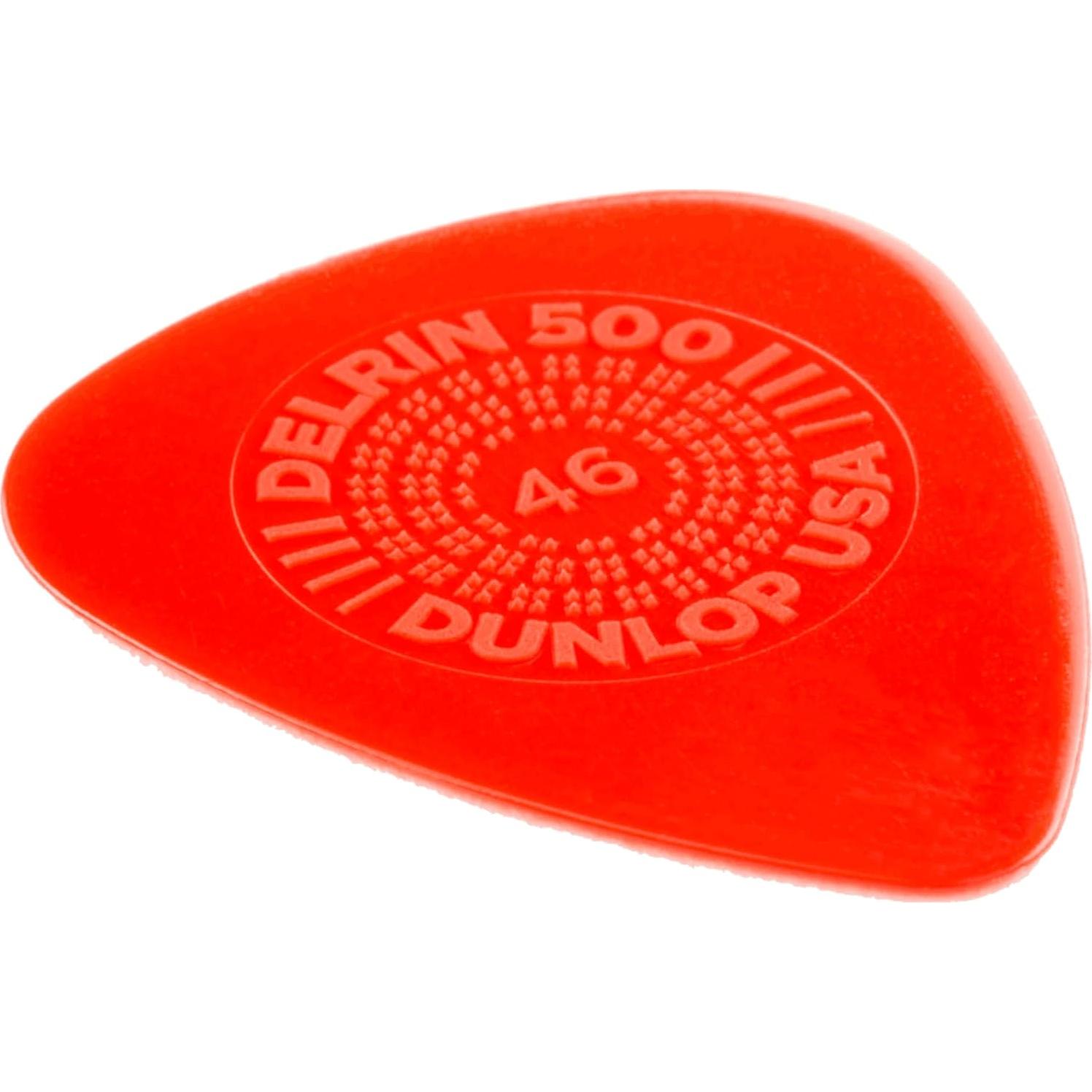Púas de Guitarra Jim Dunlop Delrin 500 Prime Grip 0.46mm