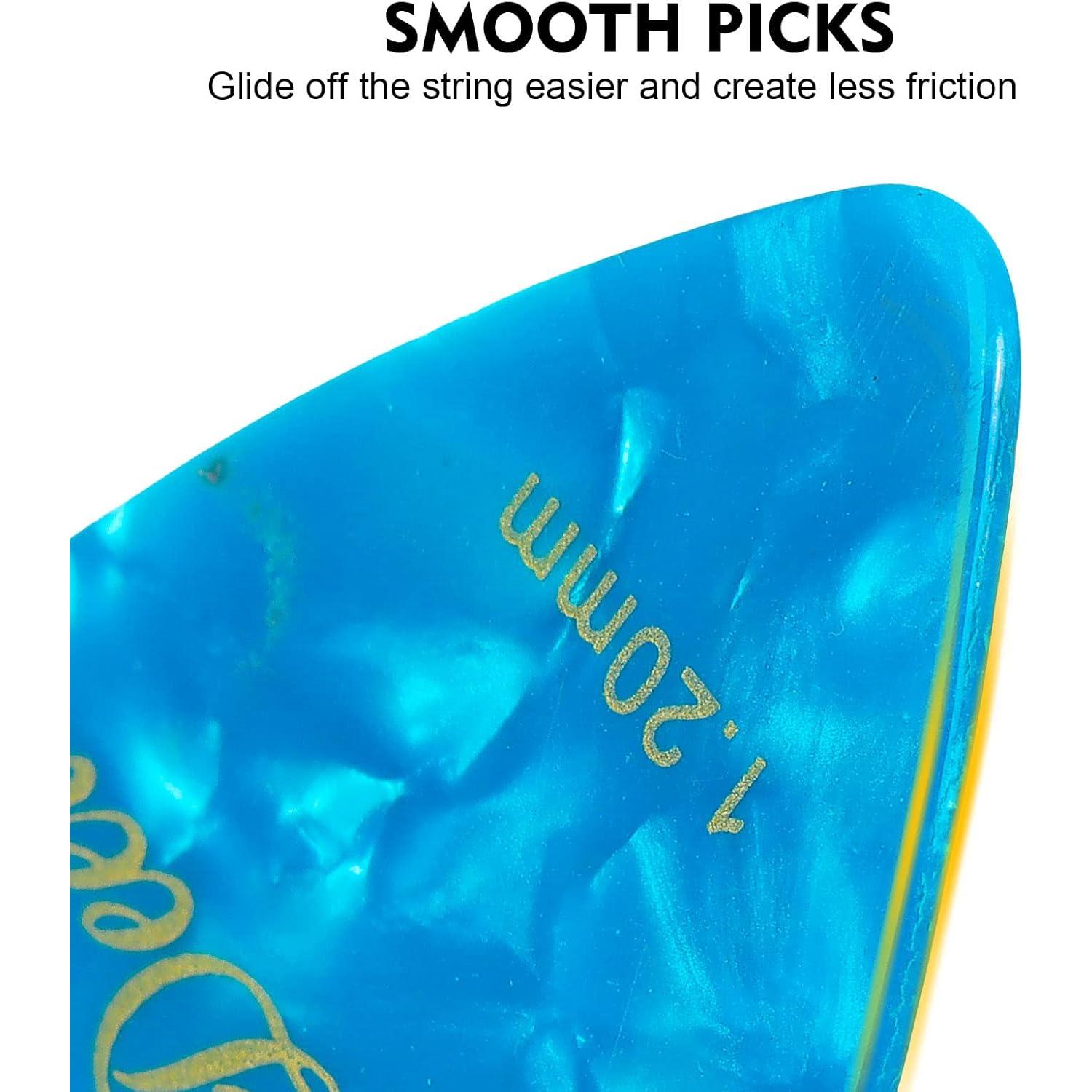 BigDeer 16 Púas de Guitarra de Celuloide Multicolor