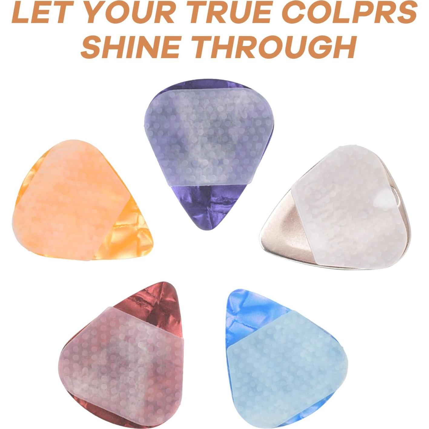 32 Empuñaduras de Silicona para Púa de Guitarra - Antideslizantes