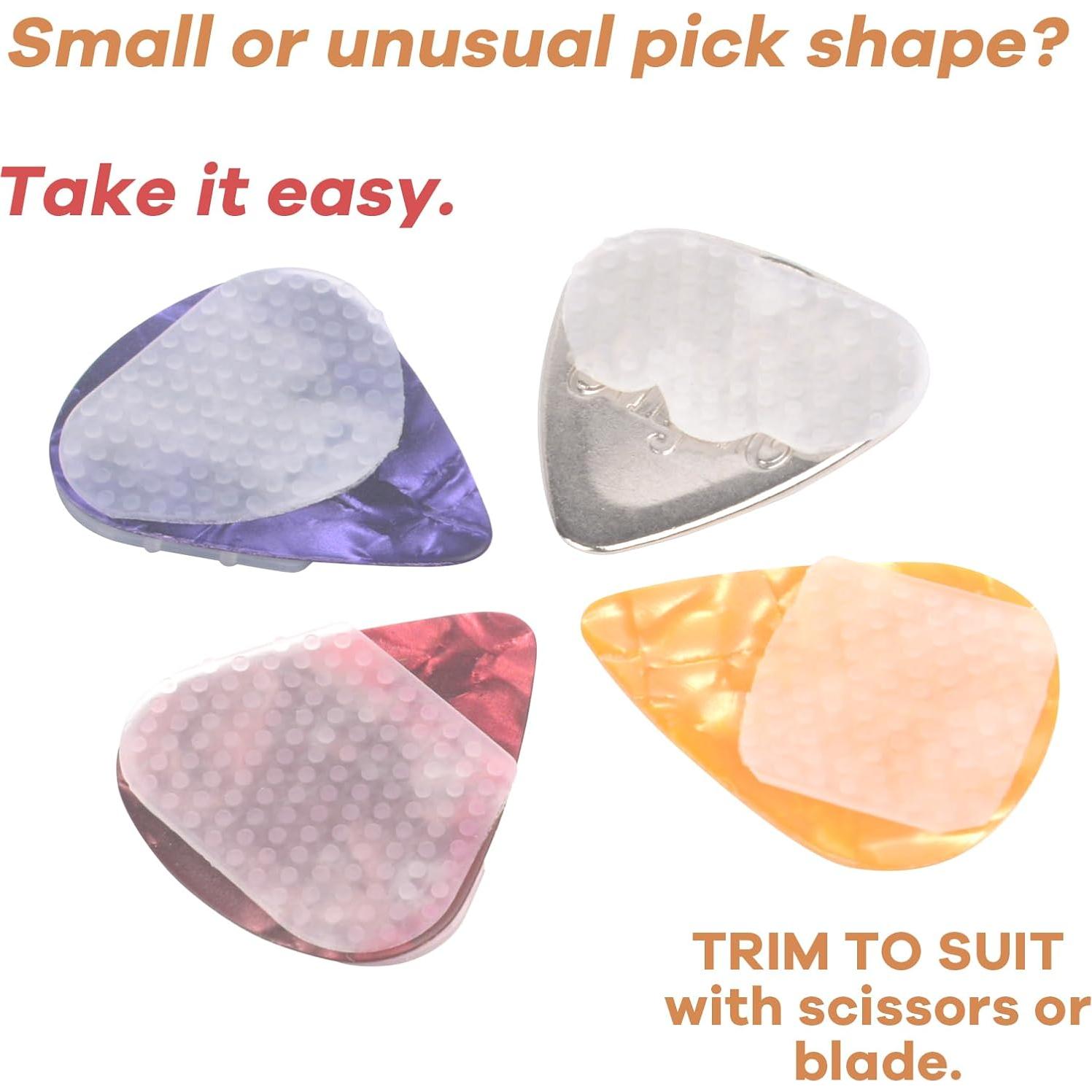 32 Empuñaduras de Silicona para Púa de Guitarra - Antideslizantes