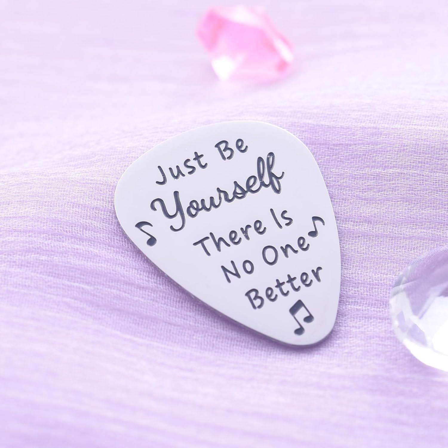 Pua de guitarra Melix Home acero inoxidable 3.2cm con cita