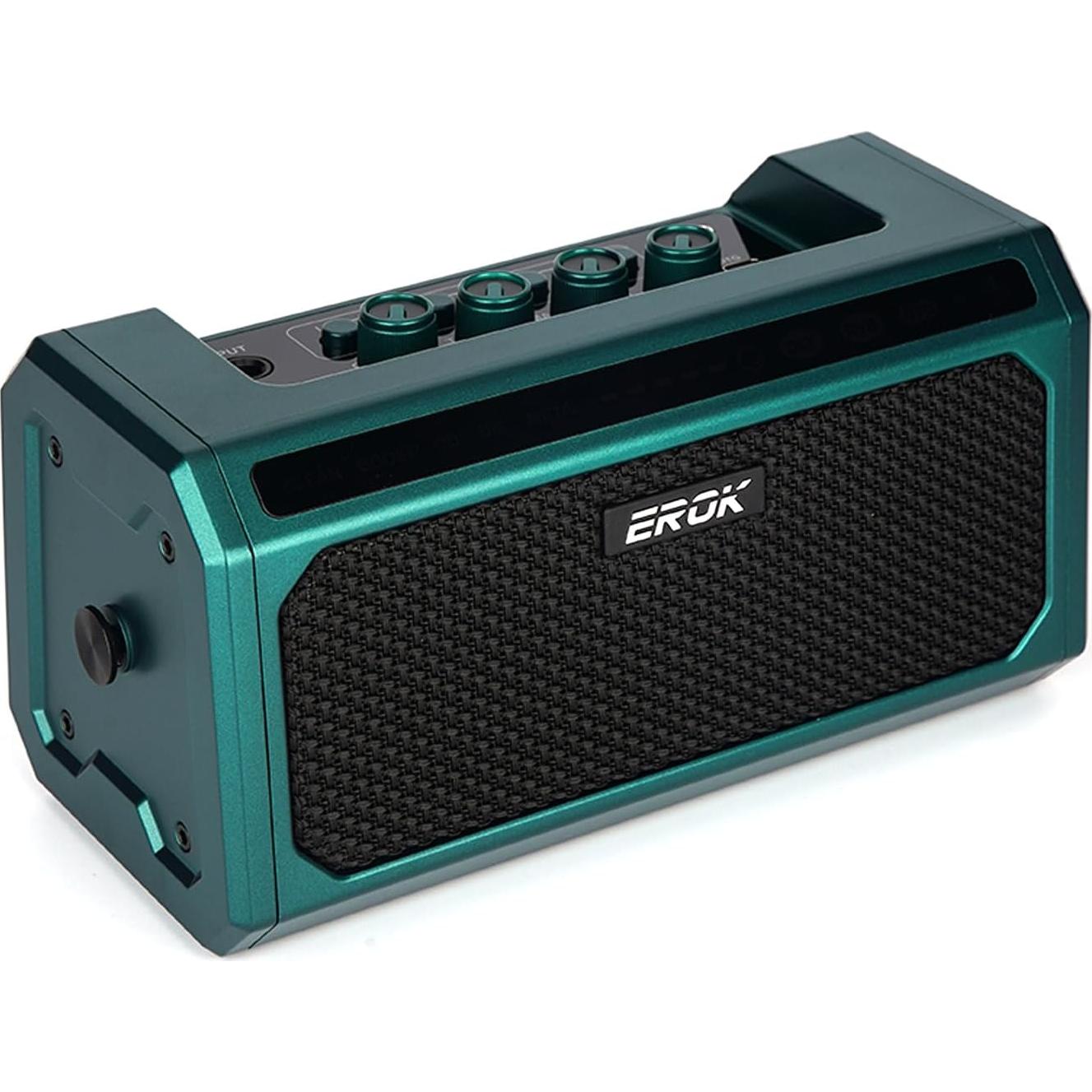 Amplificador Portátil EROK TG-08 Verde 10W con Bluetooth y Efectos
