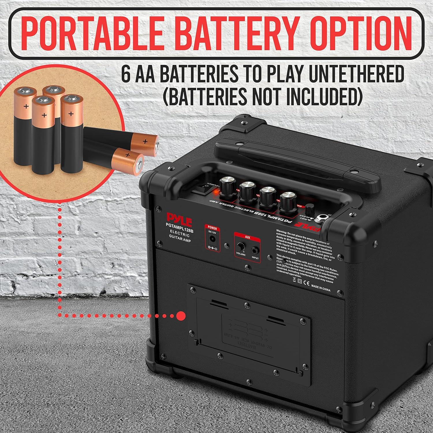 Amplificador Eléctrico Portátil Pyle 10W con Altavoz 5"