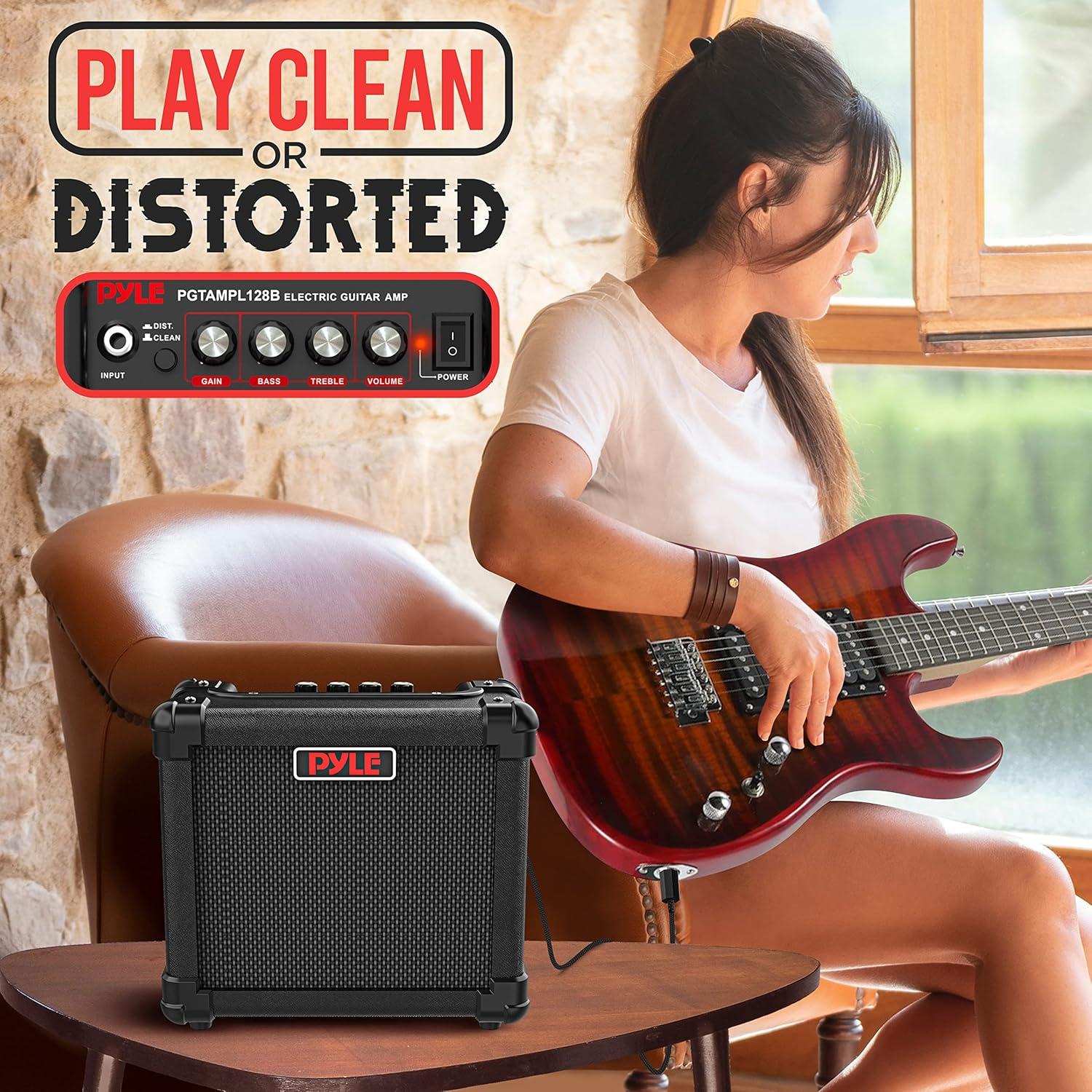 Amplificador Eléctrico Portátil Pyle 10W con Altavoz 5"