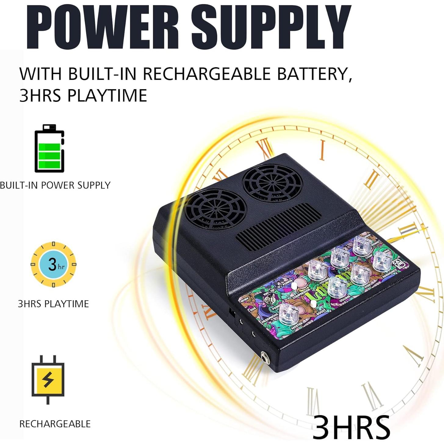 Amplificador Portátil de Bajo Caline YMCA100B 20W Bluetooth