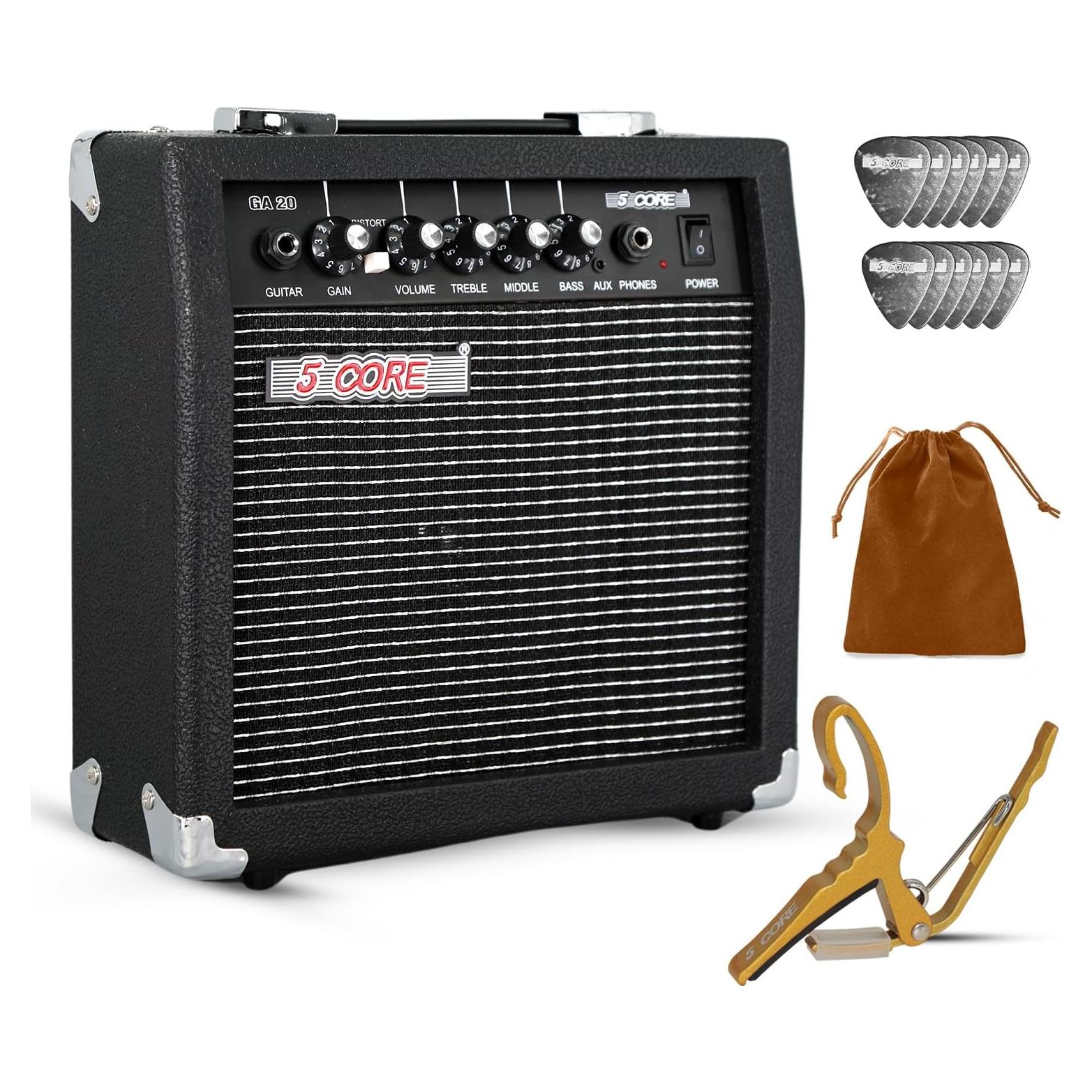 Amplificador de guitarra eléctrica 20W 5 Core con altavoz 6.5"