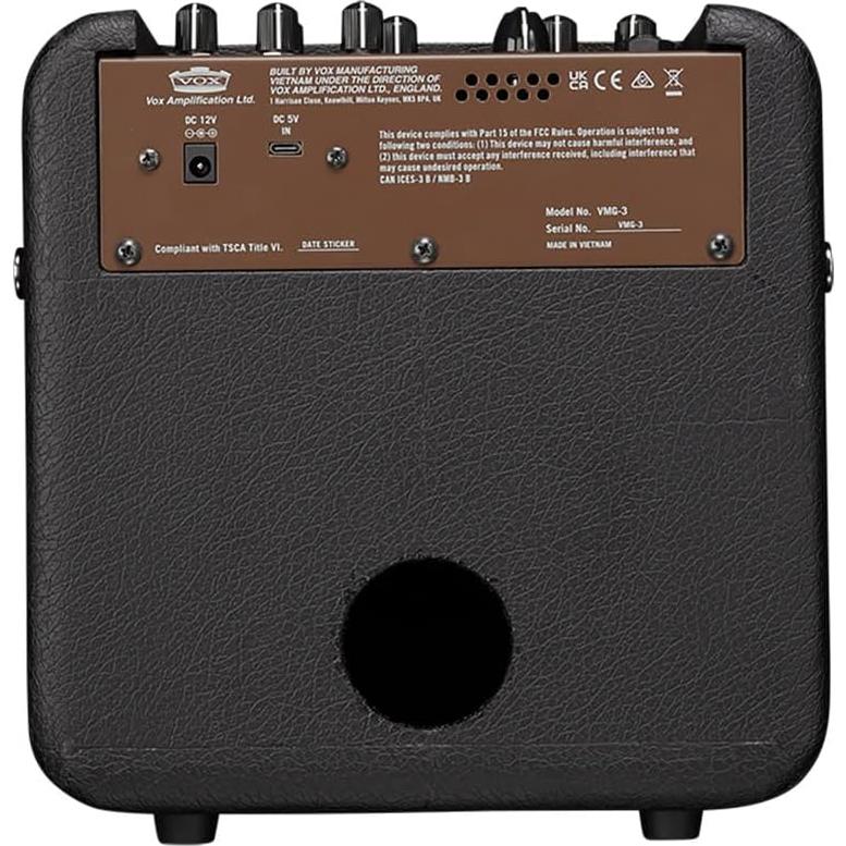 Amplificador de Guitarra VOX Mini Go 3 3W Portátil Marrón