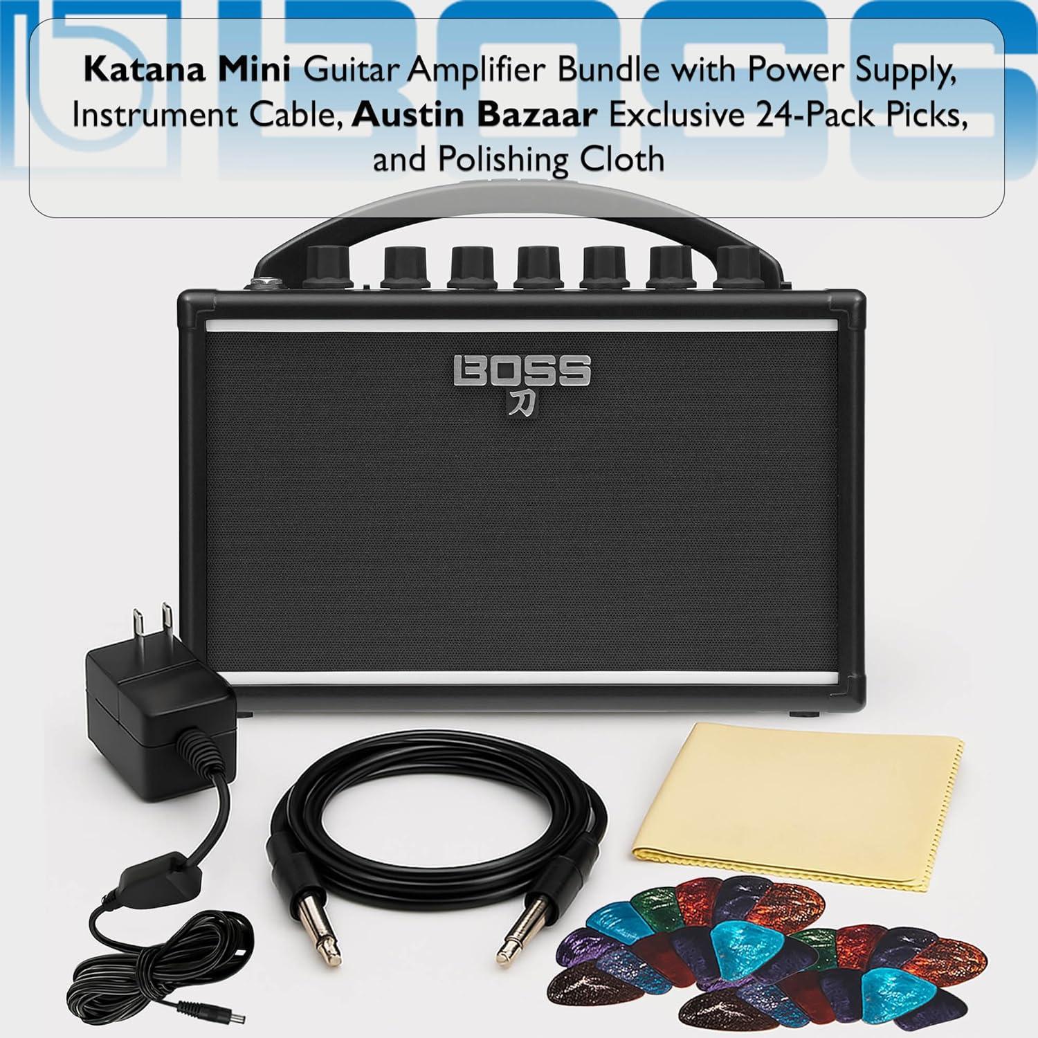 Amplificador de Guitarra Boss Katana Mini 7W con Accesorios