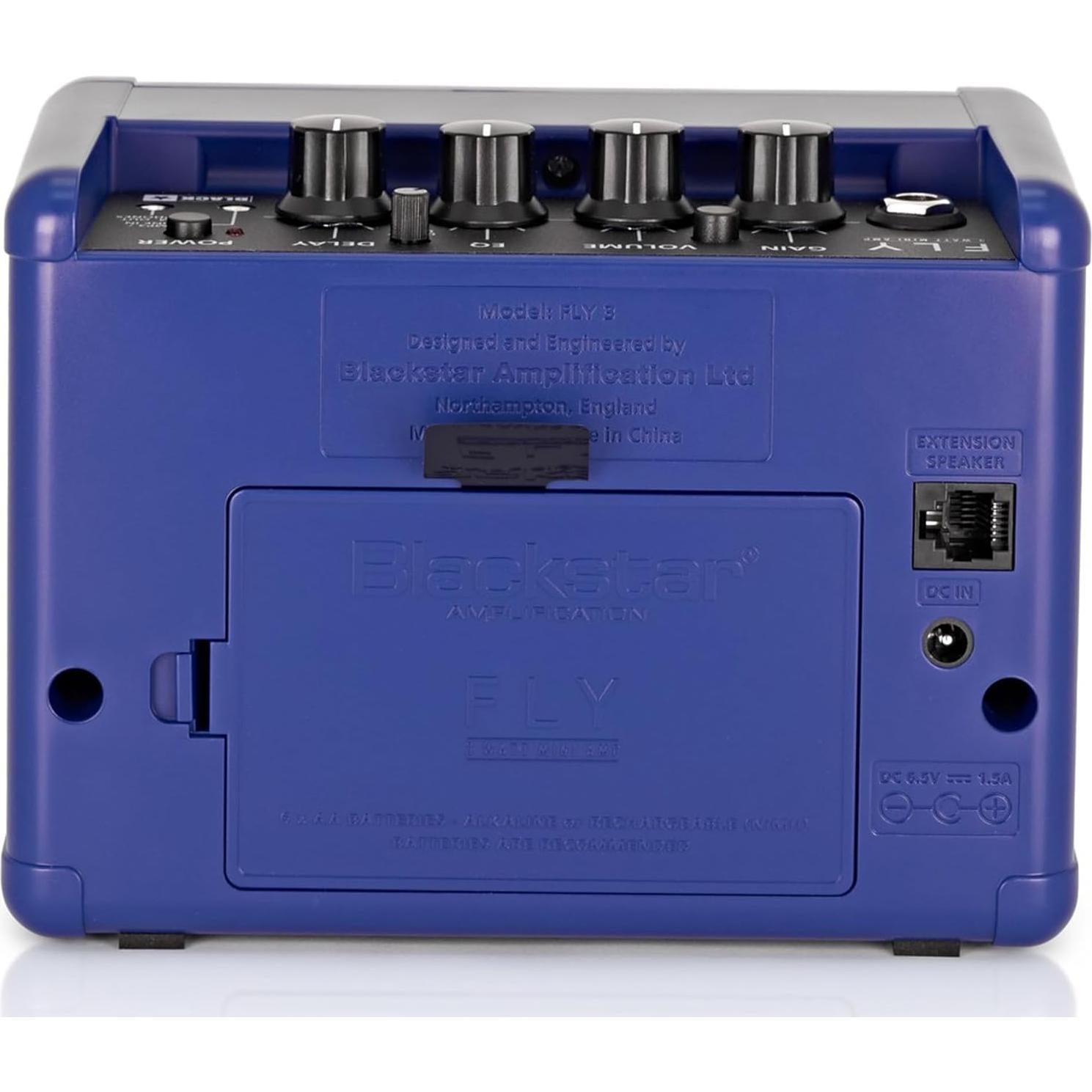 Amplificador Mini Blackstar Fly 3 Azul Real 3W con Accesorios