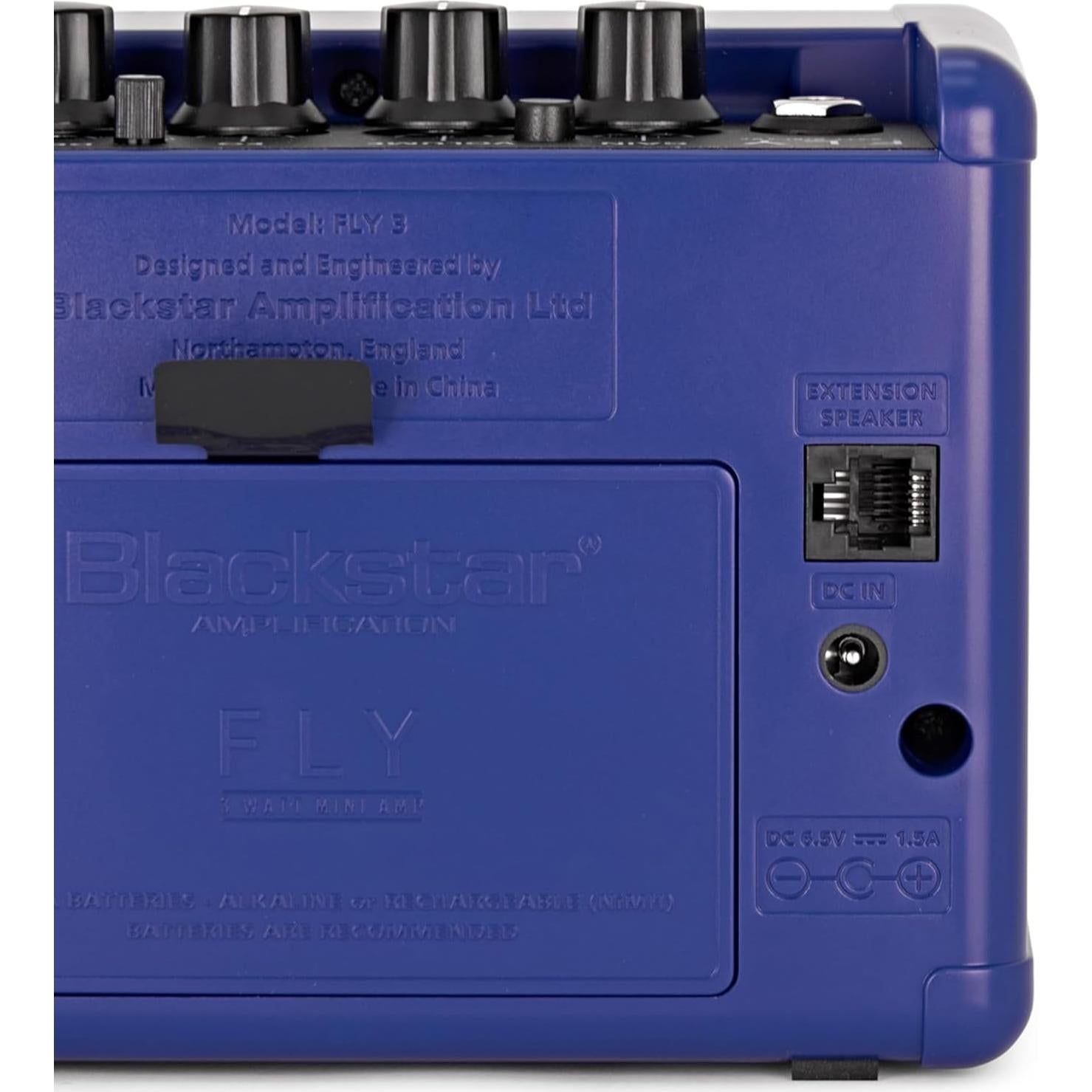 Amplificador Mini Blackstar Fly 3 Azul Real 3W con Accesorios