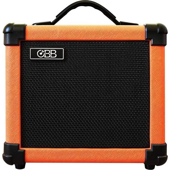 Amplificador de guitarra portátil OBB 10W Bluetooth naranja