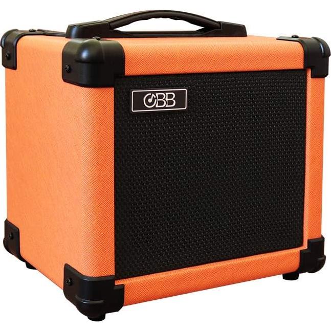 Amplificador de guitarra portátil OBB 10W Bluetooth naranja