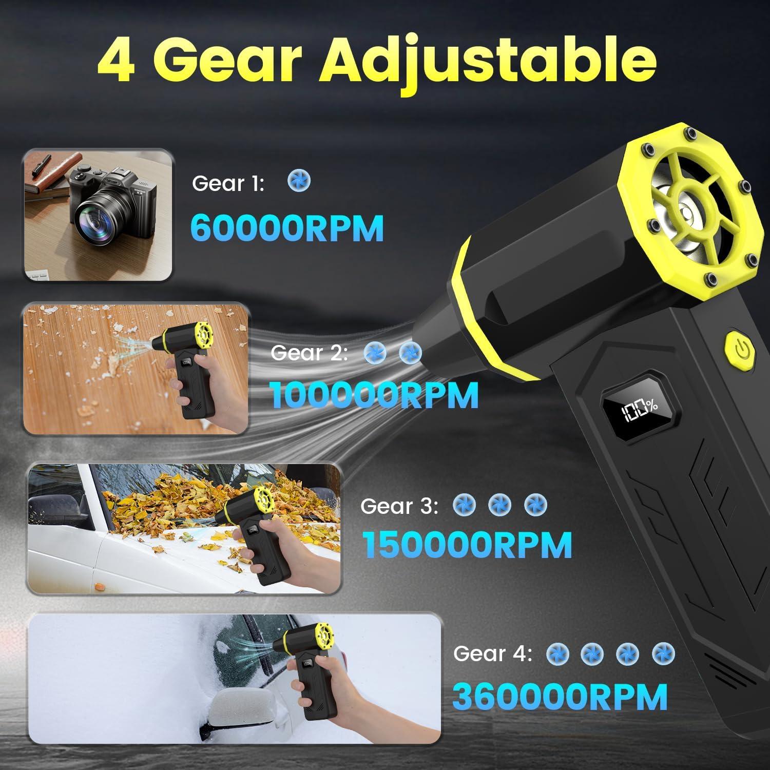 Soplador de Aire Comprimido Roedix R9 PRO 290G 4 Velocidades