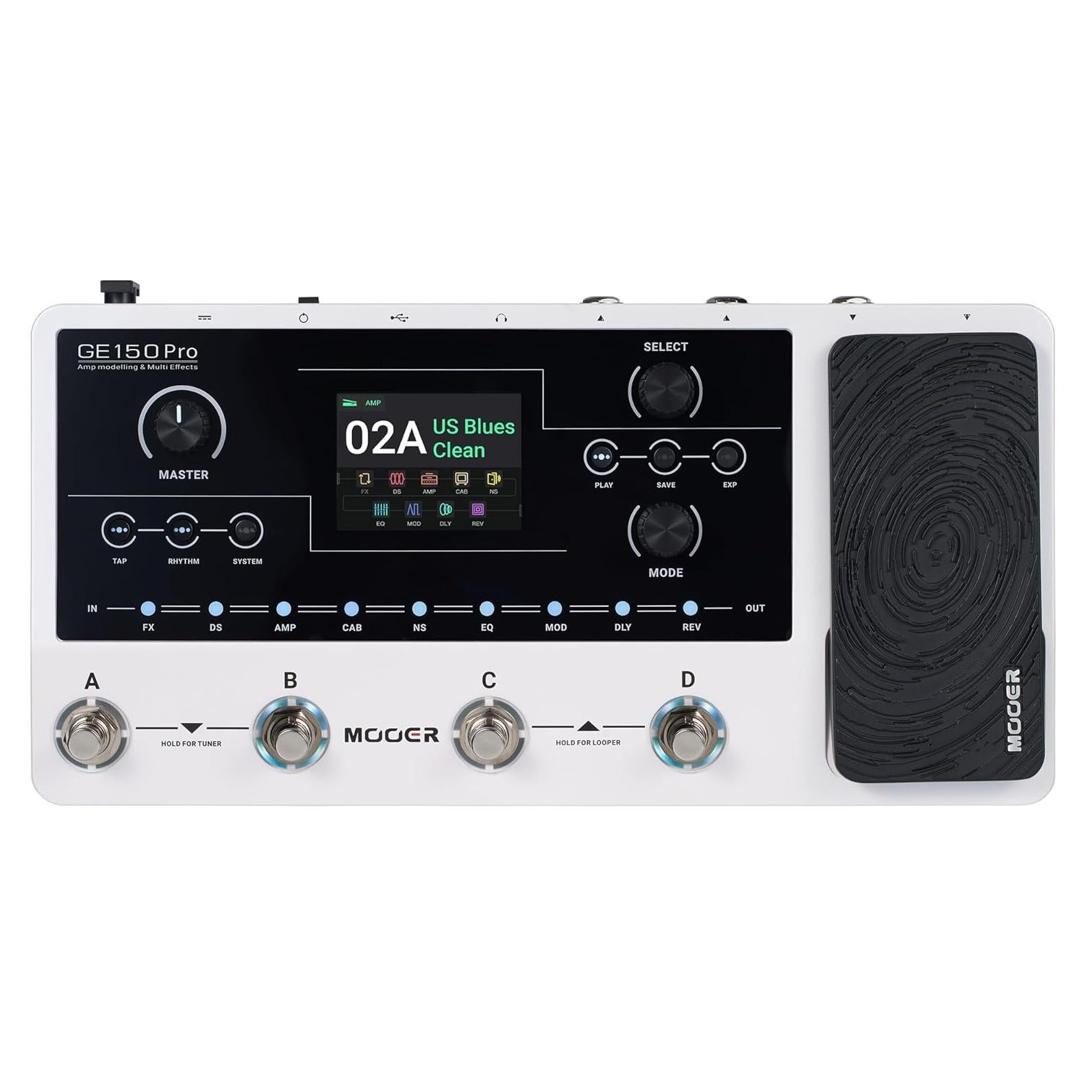 MOOER GE150 Pro Amplificador de Guitarra Efectos Múltiples