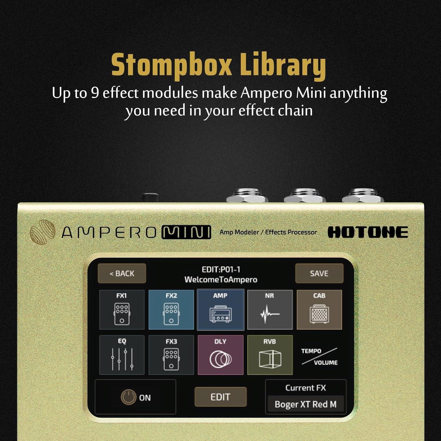 Procesador de Efectos Guitarra Hotone Ampero Mini MP-50