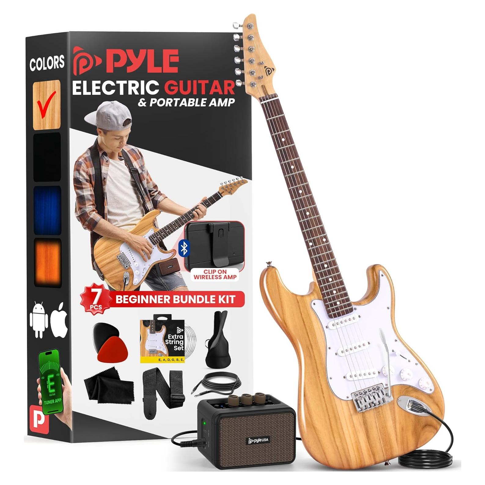 Kit de Guitarra Eléctrica Pyle Completo para Principiantes