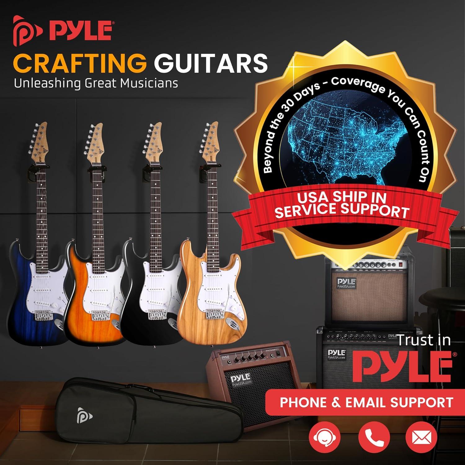 Kit de Guitarra Eléctrica Pyle Completo para Principiantes