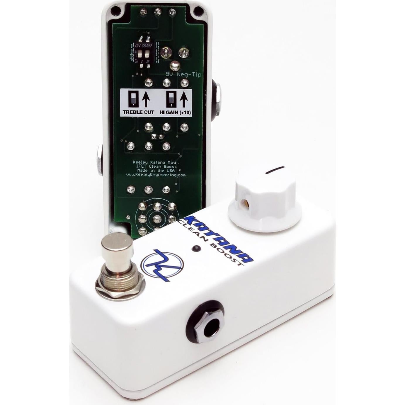Pedal de Aumento Mini Katana Keeley 35dB Blanco