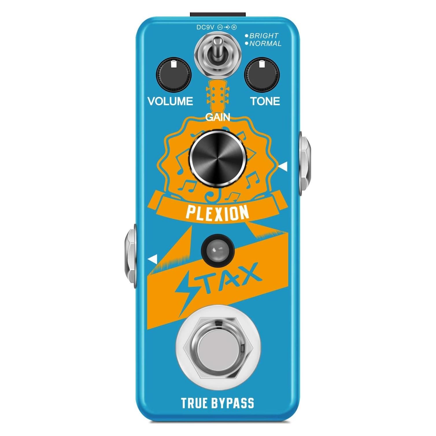 Pedal de Distorsión Stax Plexion para Guitarra - Mini Efecto 2 Modos