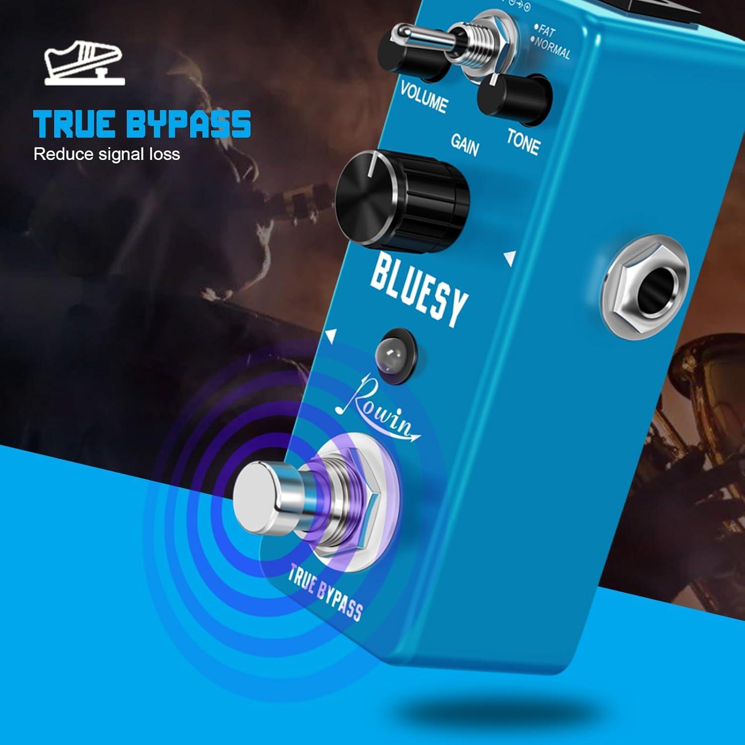 Pedal de Efecto de Guitarra Rowin Bluesy Vintage 9V